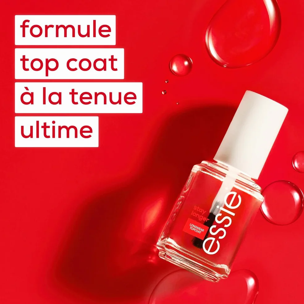 Essie Stay Longer Top Coat Vernis à Ongles