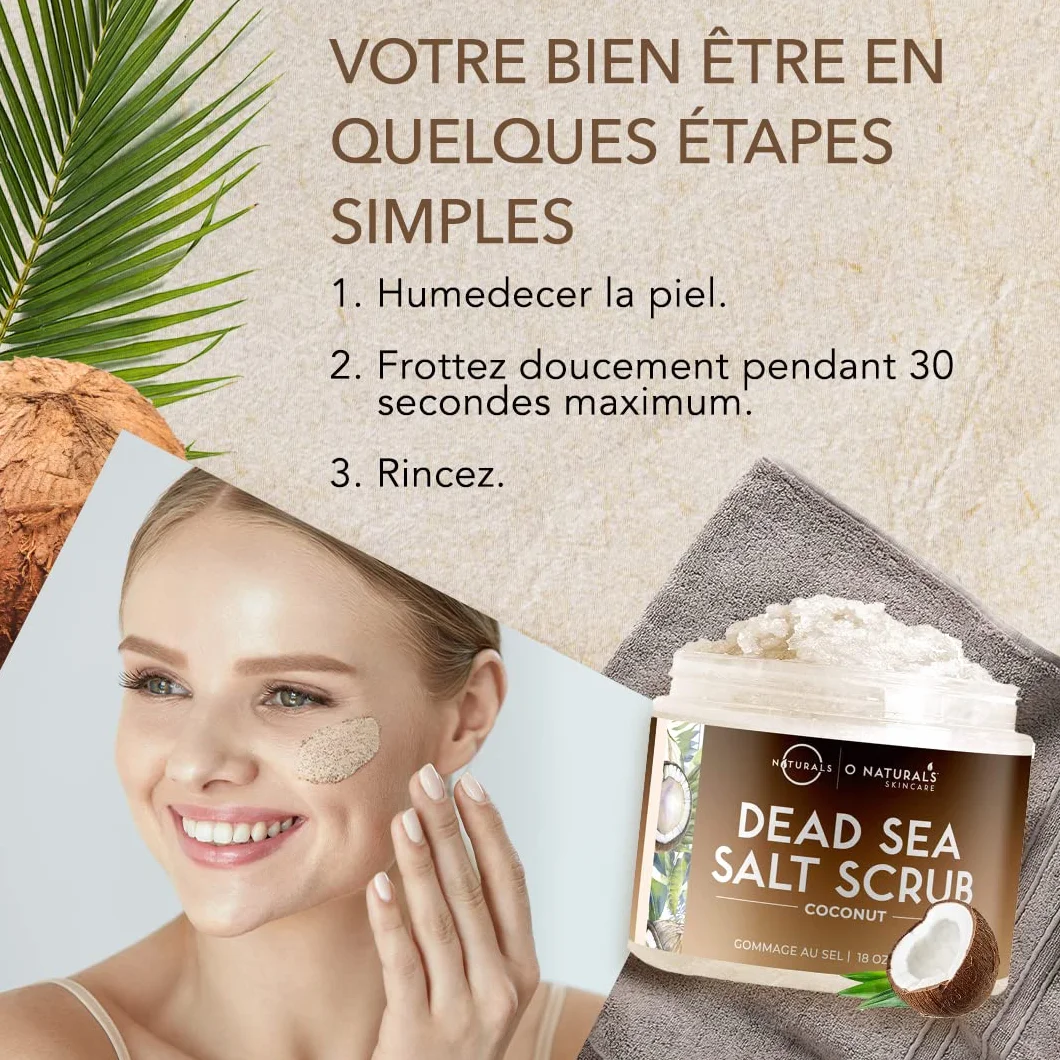 O Naturals Gommage ultra-hydratant à la noix de coco et au sel de la mer Morte 500 g