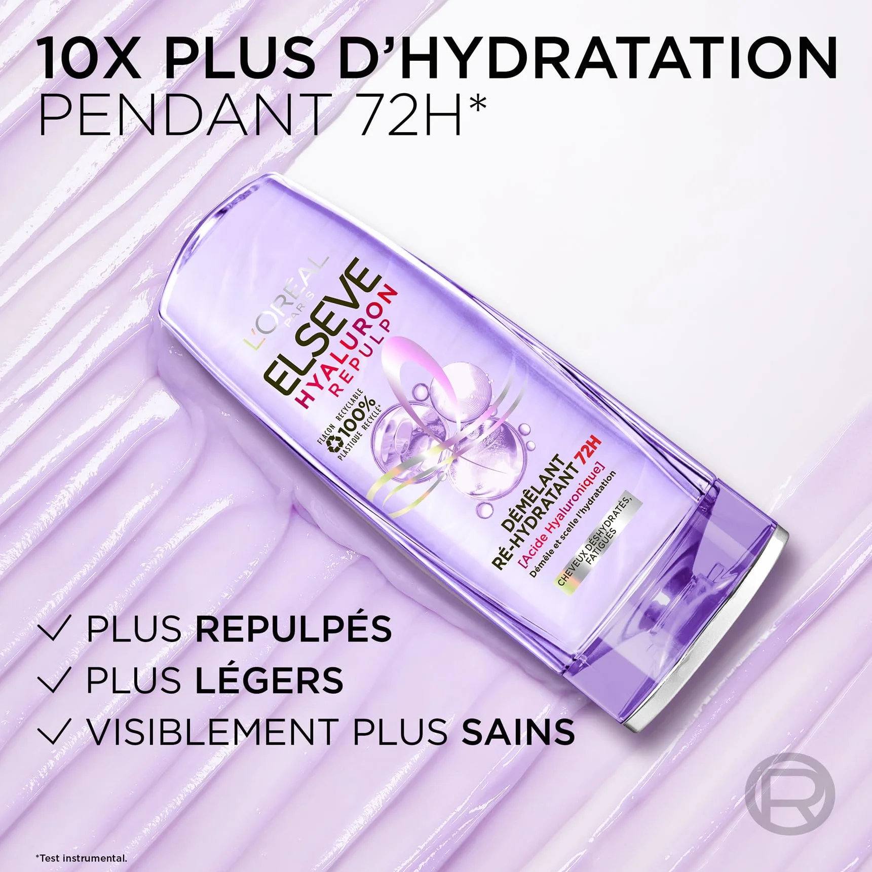 L’ORÉAL PARIS Elseve Hyaluron Repulp Démêlant Ré-Hydratant Cheveux Déshydratés 250 ml