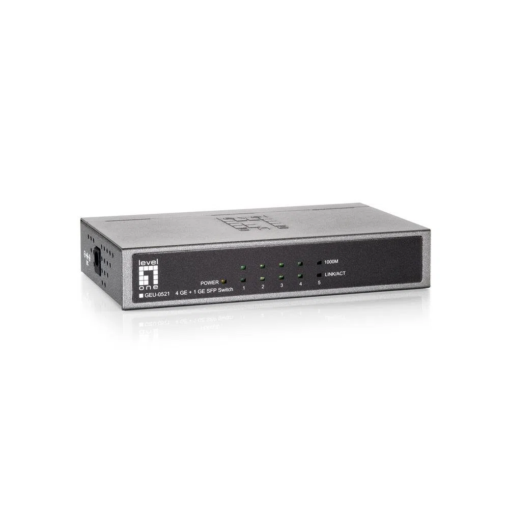 LevelOne GEU-0521 commutateur réseau Non-géré Gigabit Ethernet (10/100/1000) Gris