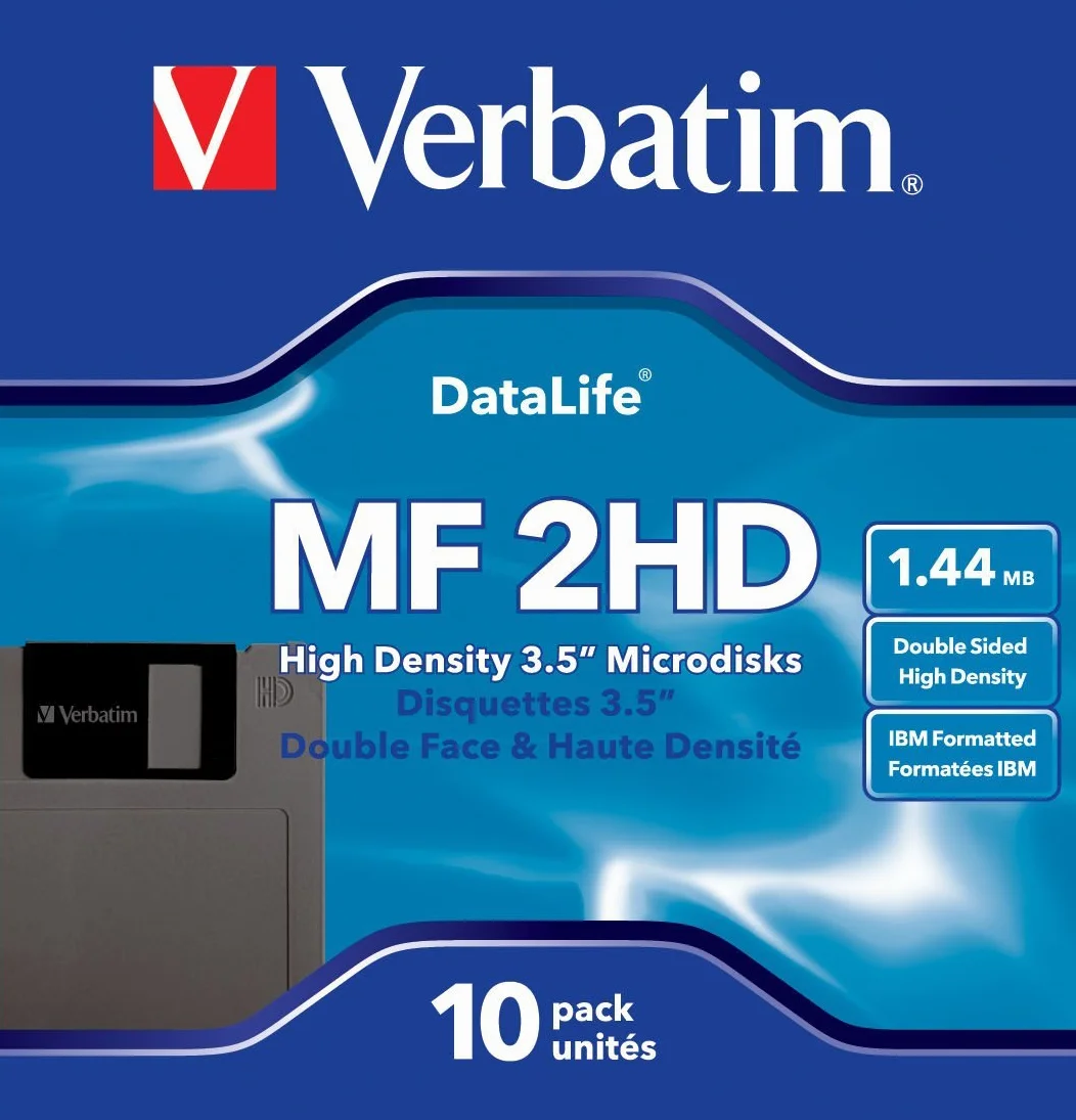 Verbatim Datalife MF 2HD 10 Disquettes 3,5" Haute densité