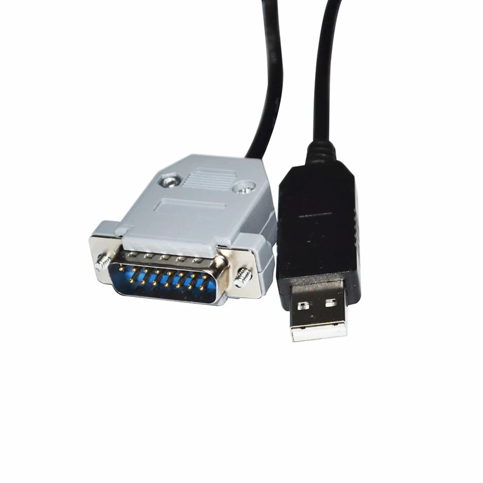 Adaptateur USB vers D-SUB 15 Broches DB15 mâle FT232RL, câble de Communication série RS232 for manomètre et vacuomètre MKS PDR2000 vers PC(3 Metre)