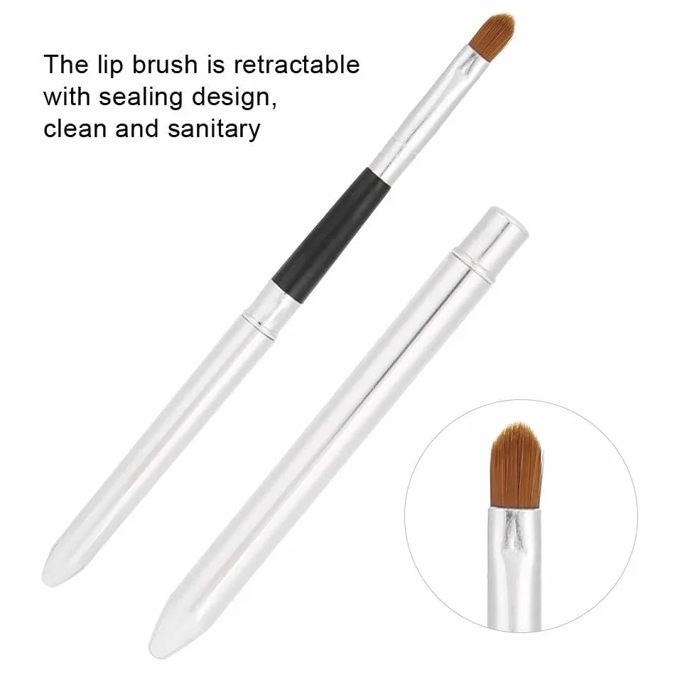 Pinceau à lèvres rétractable professionnel outil maquillage cosmétique