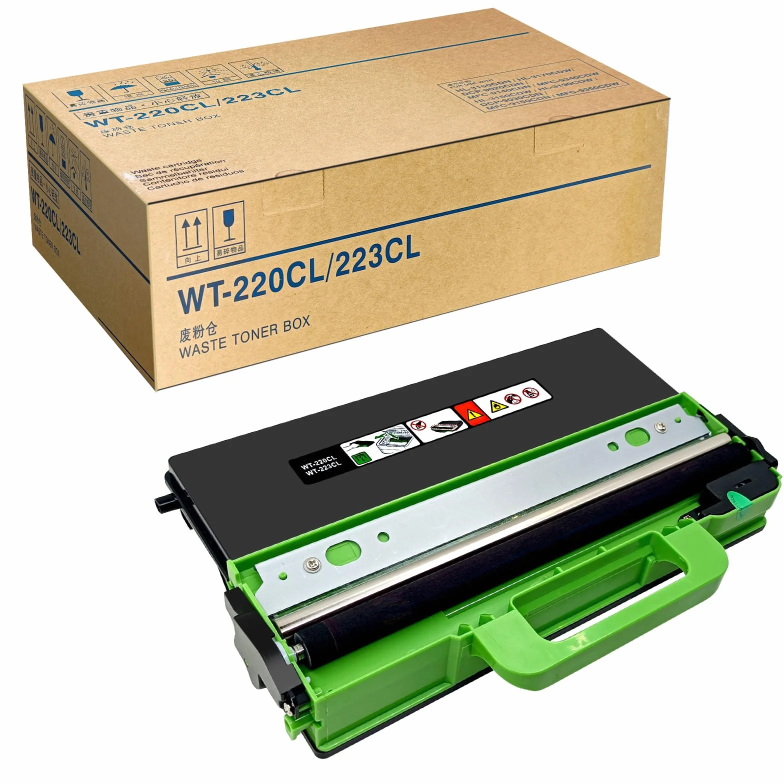 WT-220CL WT220CL Bac de Récupération de Toner Compatible pour Brother DCP-9017CDW 9020CDW 9022CDW HL-3140CW 3170CDW MFC-9130CW