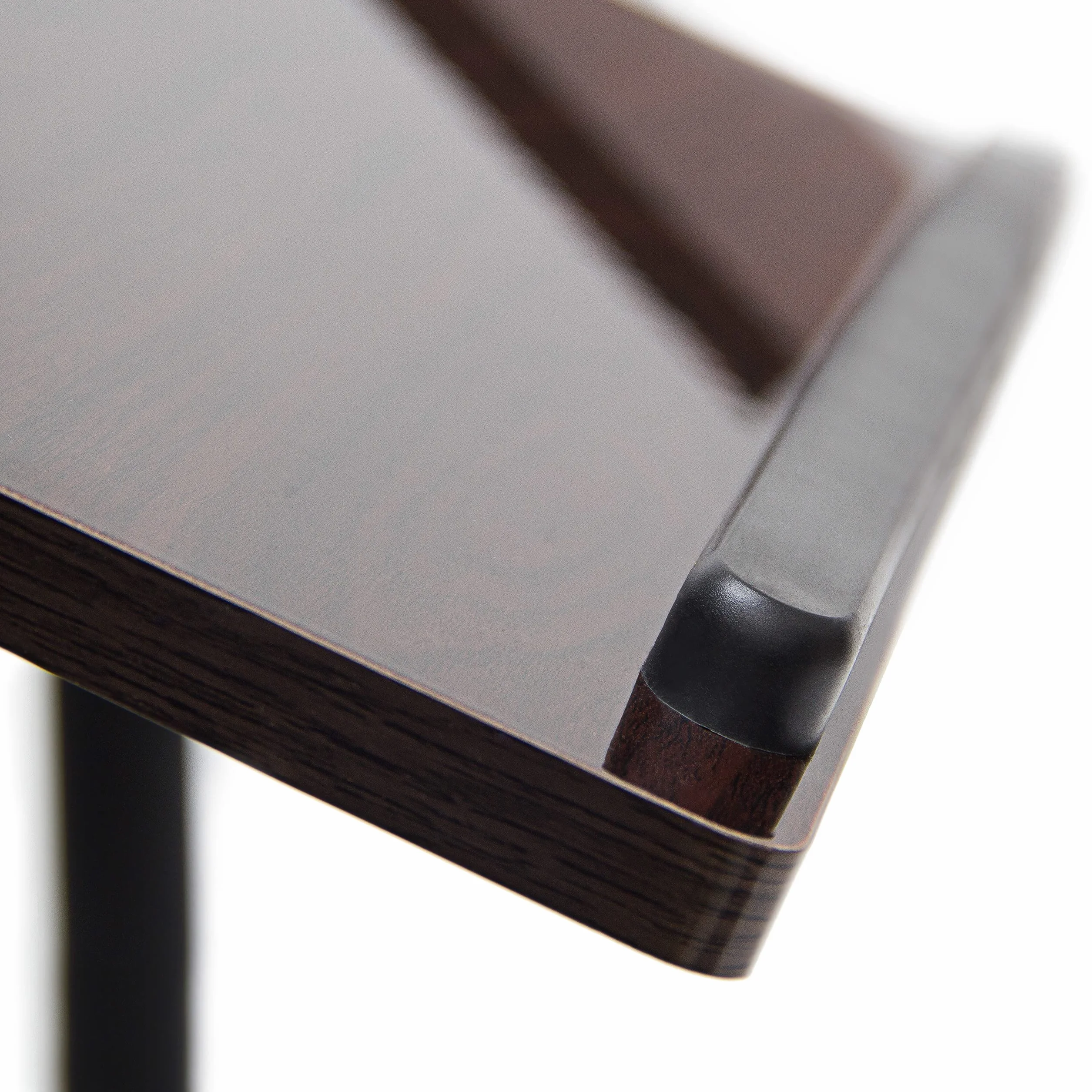 Relaxdays Table pour ordinateur portable hauteur réglable roulettes pliable 95 x 60 x 40,5 cm bois d'ébène noir