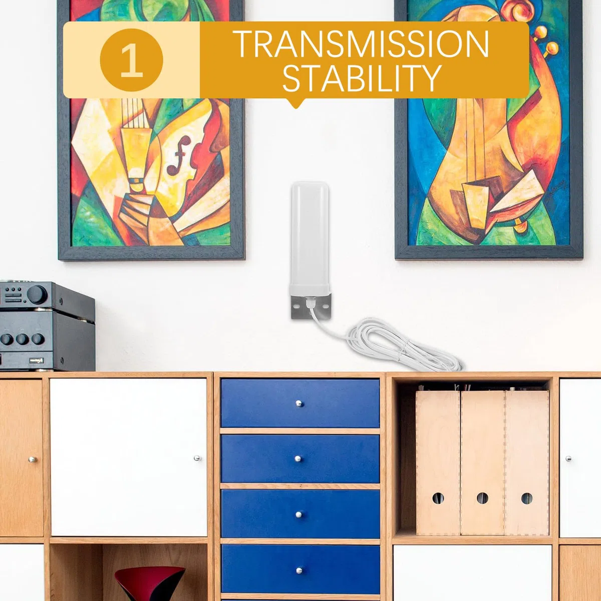 Antenne Plastique Extérieur Métal en pour Usage et Intérieur Omnidirectionnelle 3g 4g à Gain Élevé 16-18dbi Support Pleine 698-2700mhz Extérieure
