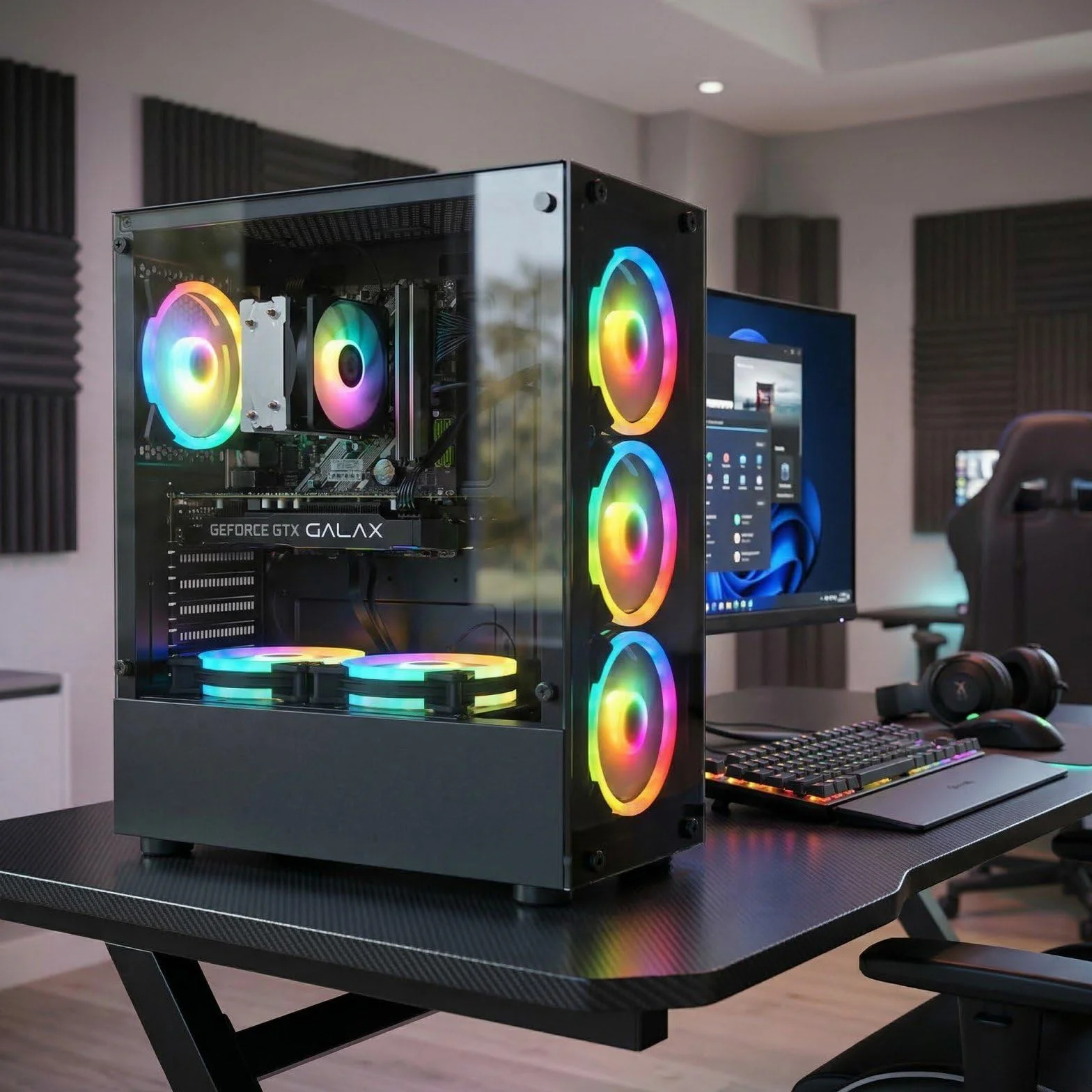 Ordinateur Gaming Core i7 Geforce GTX 1660 Super 6Go GDDR6 16Go RAM 512Go SSD WiFi6 BT 5.0 Windows 11 Pro