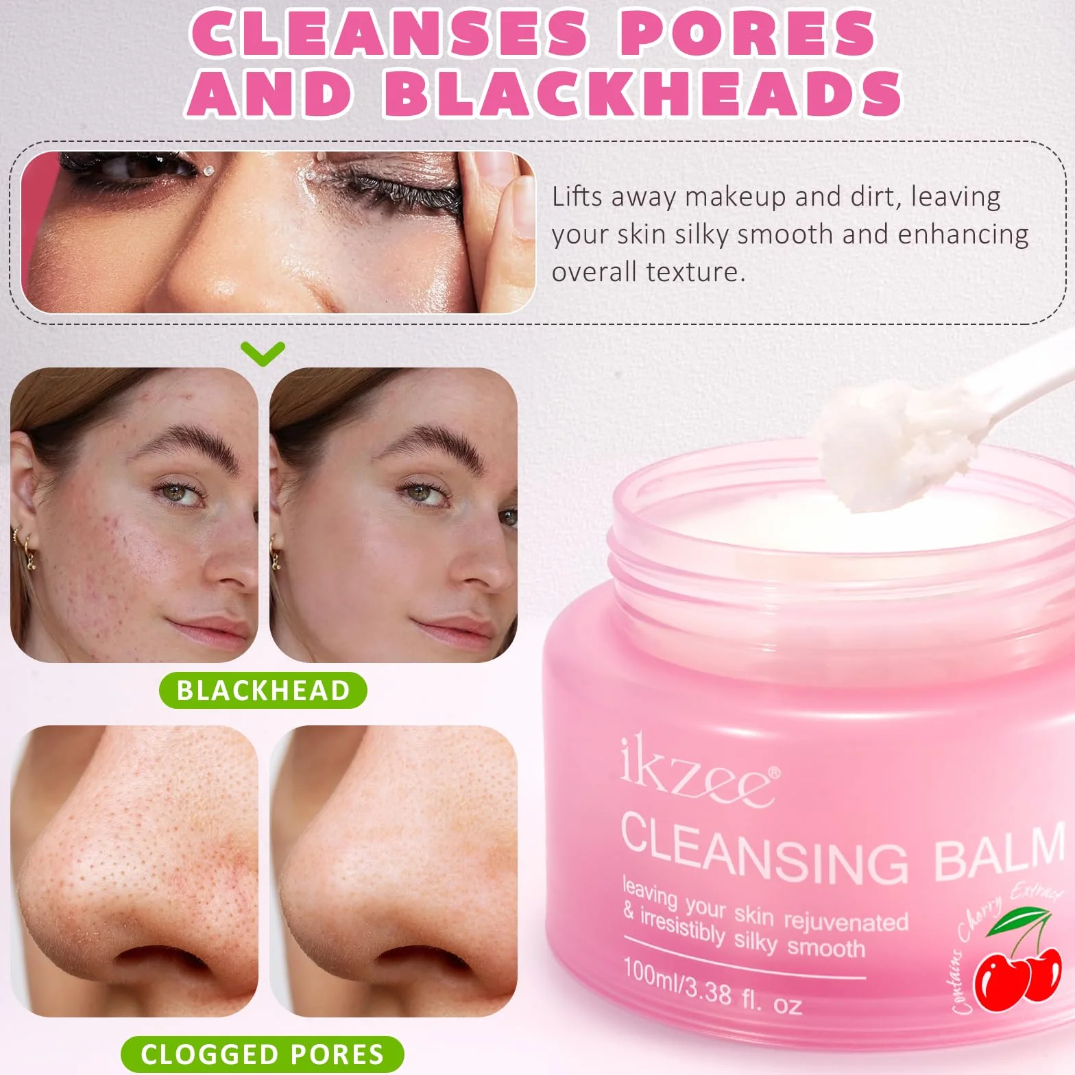 Baume nettoyant démaquillant pour peau doux 100 g