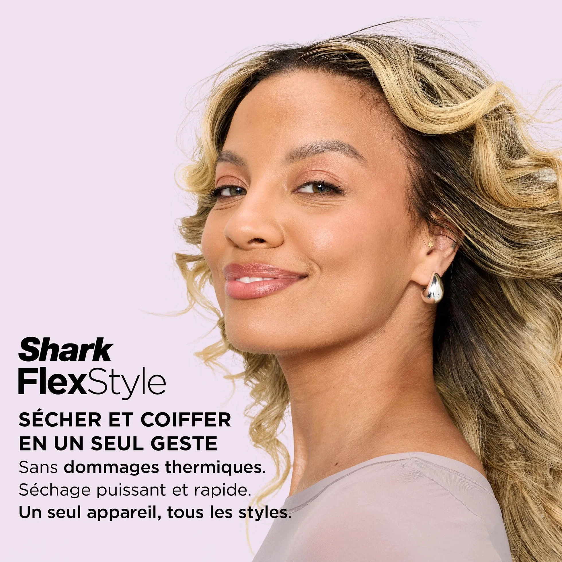 Shark styler à air chaud multi-styles avec boucleurs auto-enroulants, brosses, concentrateur