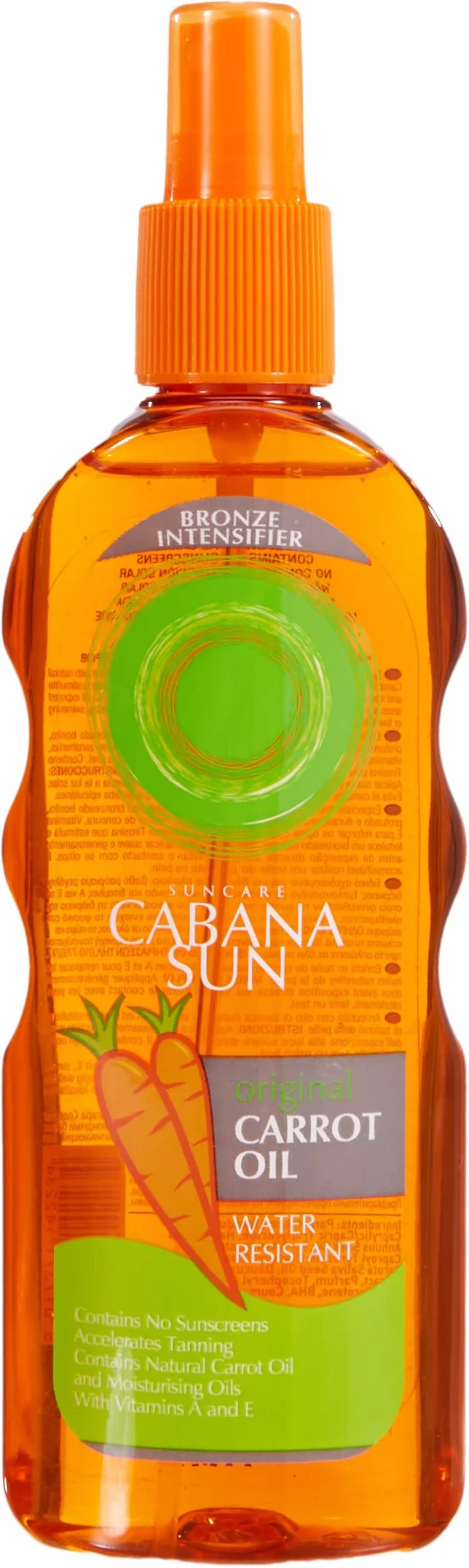 Huile de Carotte Originale Cabana Sun 200ml Accélère le Bronzage