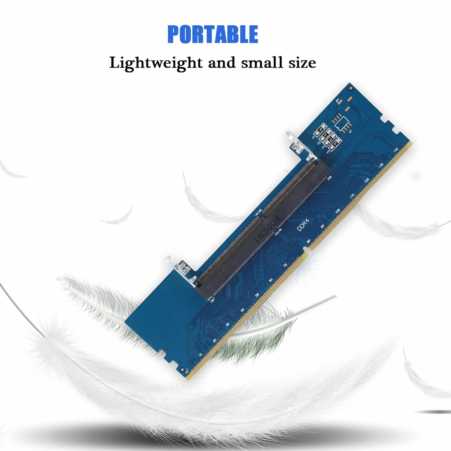 Carte Adaptateur So-DIMM vers DIMM DDR4 Ordinateur Bureau Ordinateur Portable Module Mémoire RAM