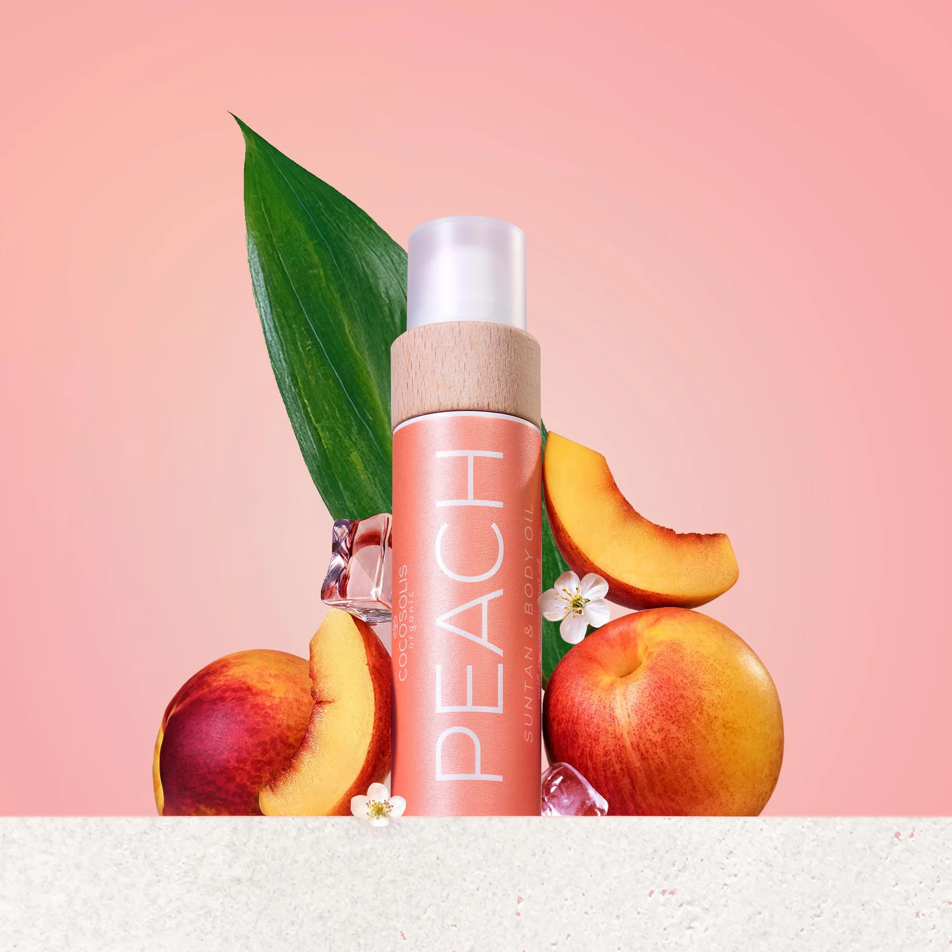 COCOSOLIS PEACH Accélérateur de bronzage huile bio vitamine E parfum pêche bronzage intense rapide