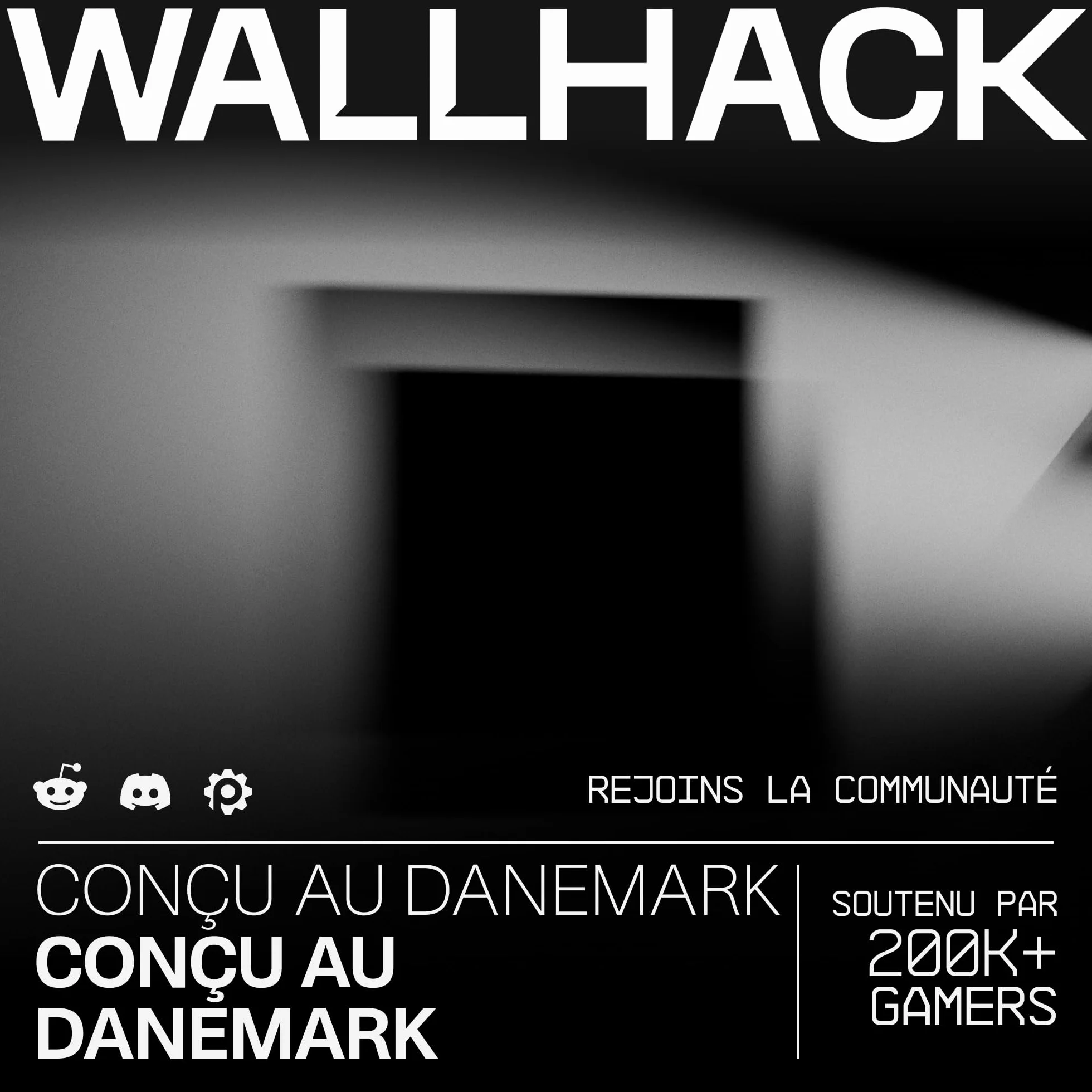 Wallhack SP-005 Tapis de Souris Gaming en Verre Grand Format Esports Verre Trempé Glide Fluide Faible Friction Portable avec Étui Blanc