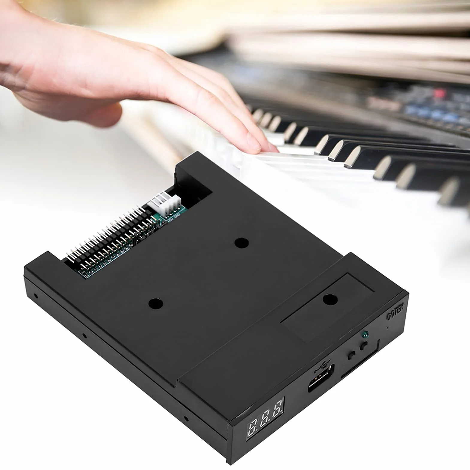 KIMISS Émulateur de Lecteur de Disquette USB pour Ordinateurs Vintage 3,5 5,25