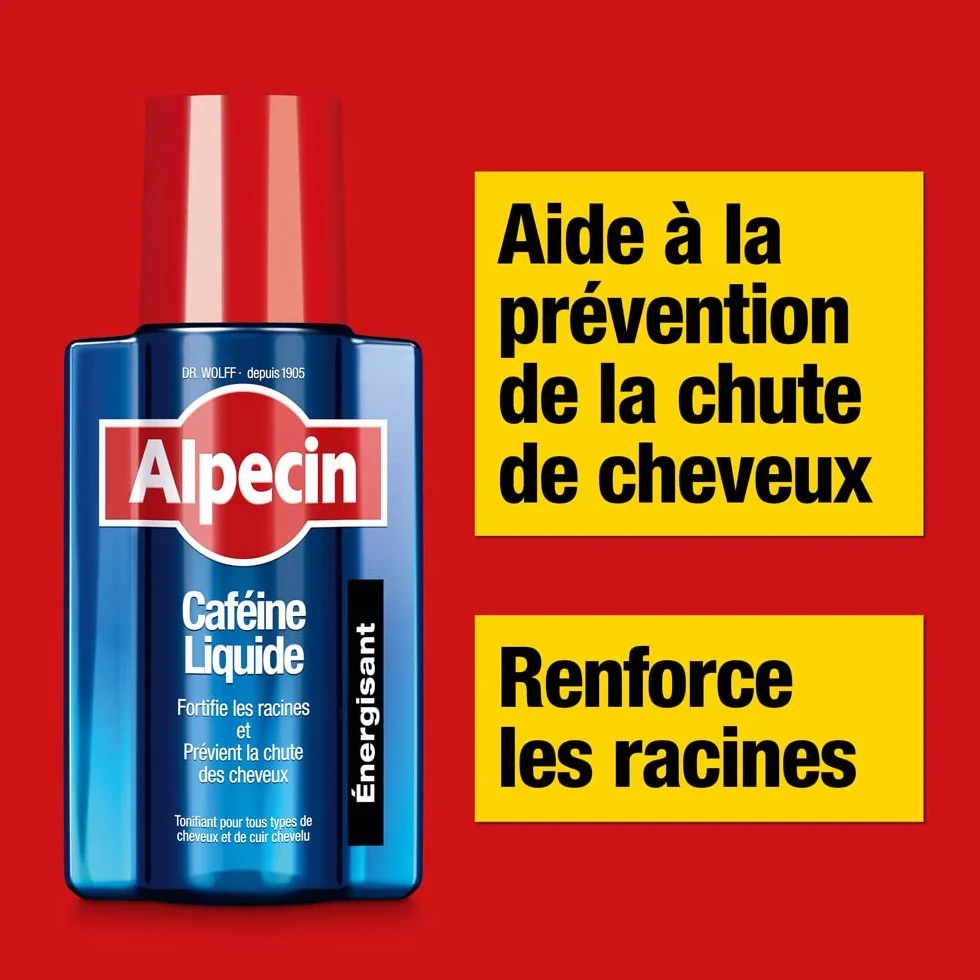 Alpecin Caféine Liquide Lotion Anti-Chute de Cheveux Homme 2x 200ml
