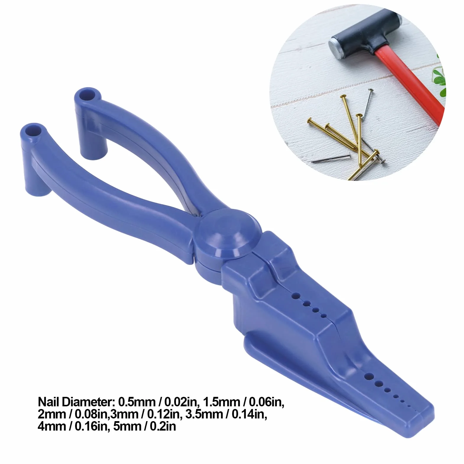 Pince de Maintien des Ongles ABS Guide de Protection Doigt pour Vis à Ongles