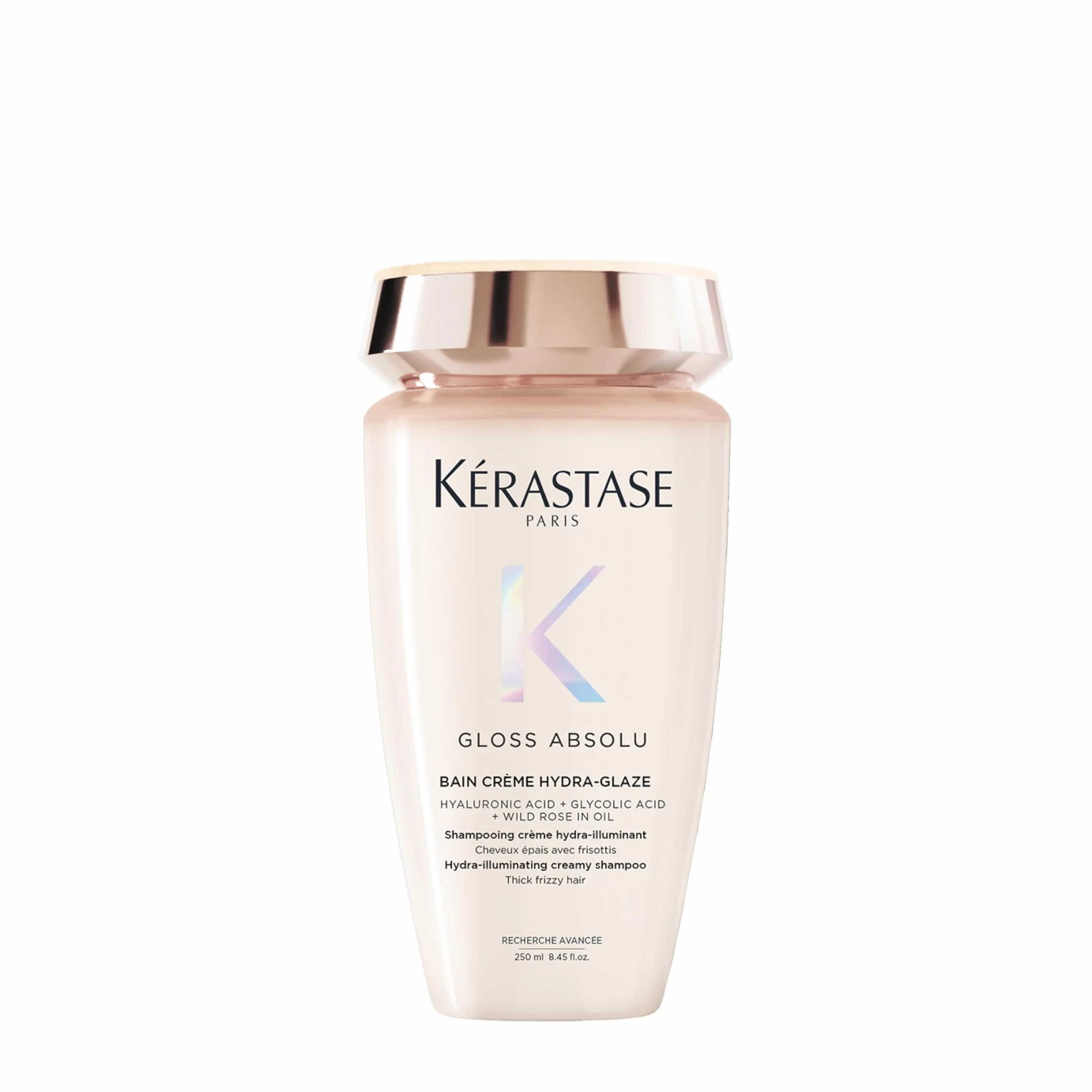 KÉRASTASE Gloss Absolu Bain Hydra-Glaze Shampoing Hydra-Illuminant Anti-Frisottis Acide Hyaluronique Cheveux Épais