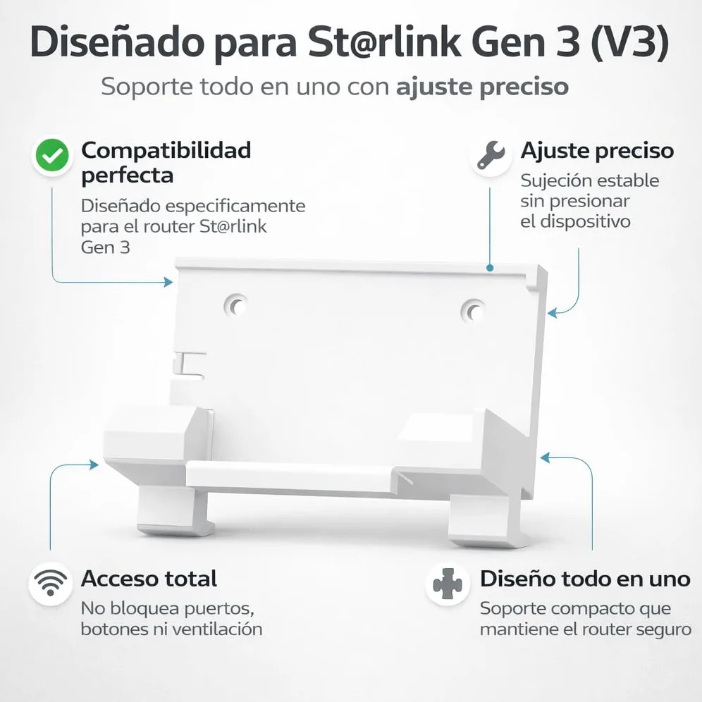 Support pour routeur WiFi St@r Link Gen 3 tout-en-un / étagère pour système WiFi UTR-32/ Montage tout-en-un St@rlink Standard V3 Mesh Router 1 unité