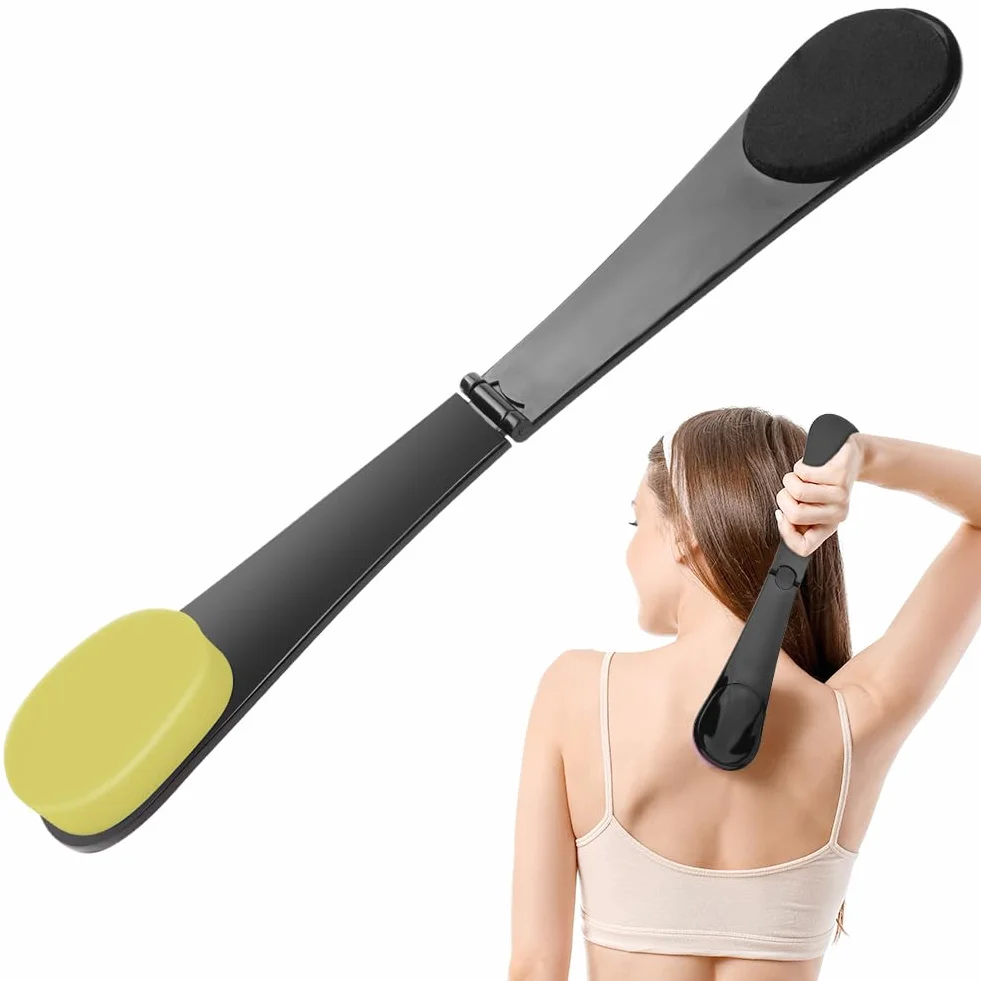 LOPHE Applicateur Dos Autobronzant à Manche Longue pour Femmes et Hommes, Jaune