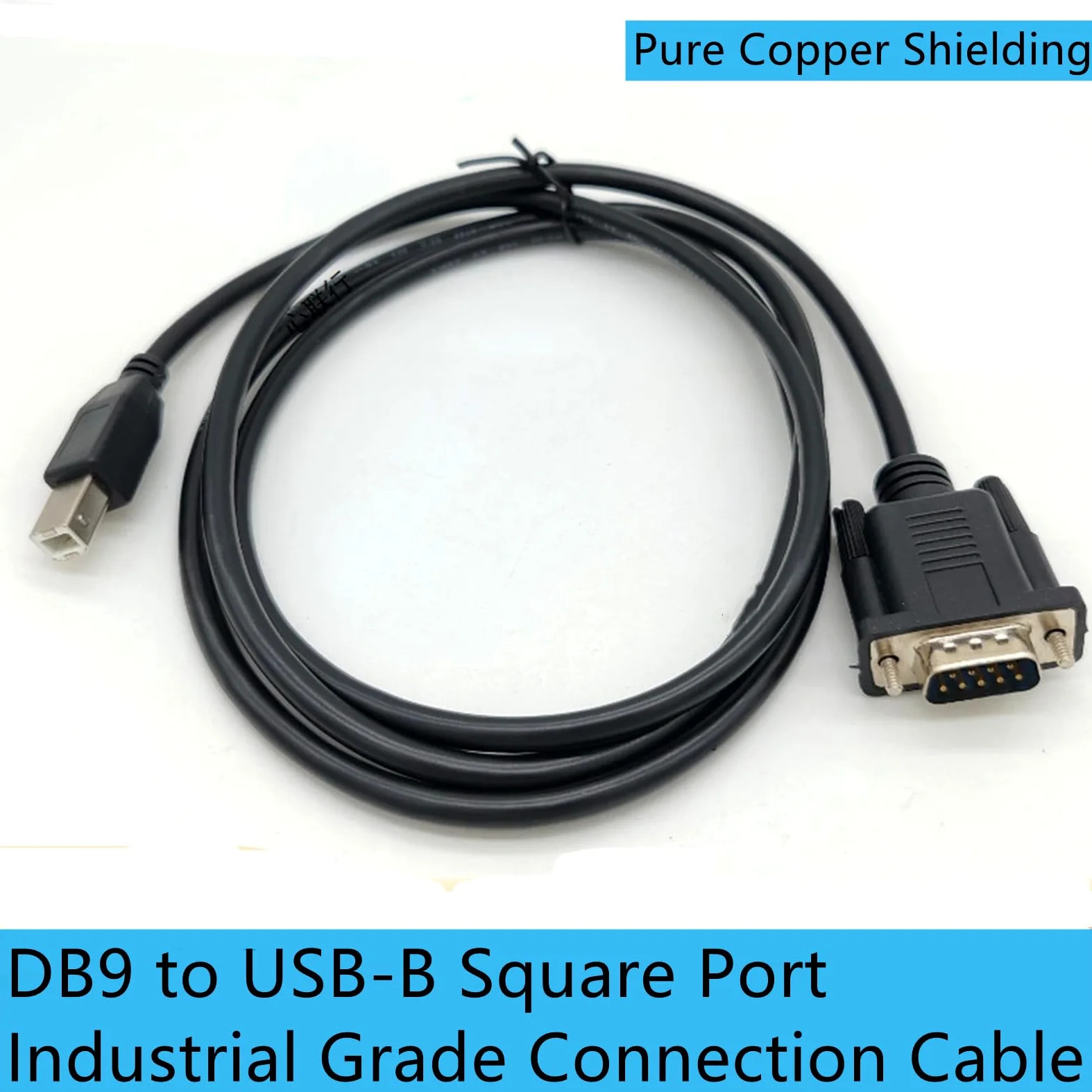 Câble adaptateur USB B Port d'impression mâle vers DB9 mâle RS232 Câble série DB9 vers USB B Type B Câble adaptateur d'imprimante 3 m