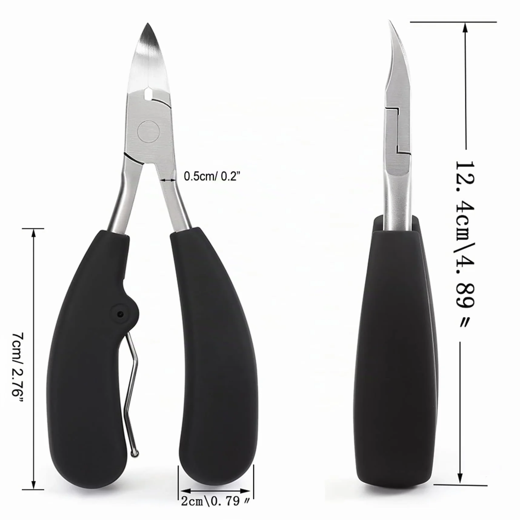BEZOX Précision Coupe ongles Tondeuse Ongles épais Incarnés Grip souple