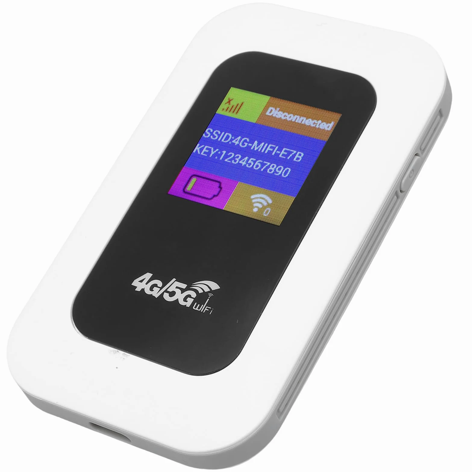 Vikye Hotspot WiFi Portable, Routeur Mobile 4G 5G 300 Mbps avec Emplacement pour Carte SIM, pour Le Voyage Prend en Charge 10 Appareils USB C Power avec Affichage Numérique
