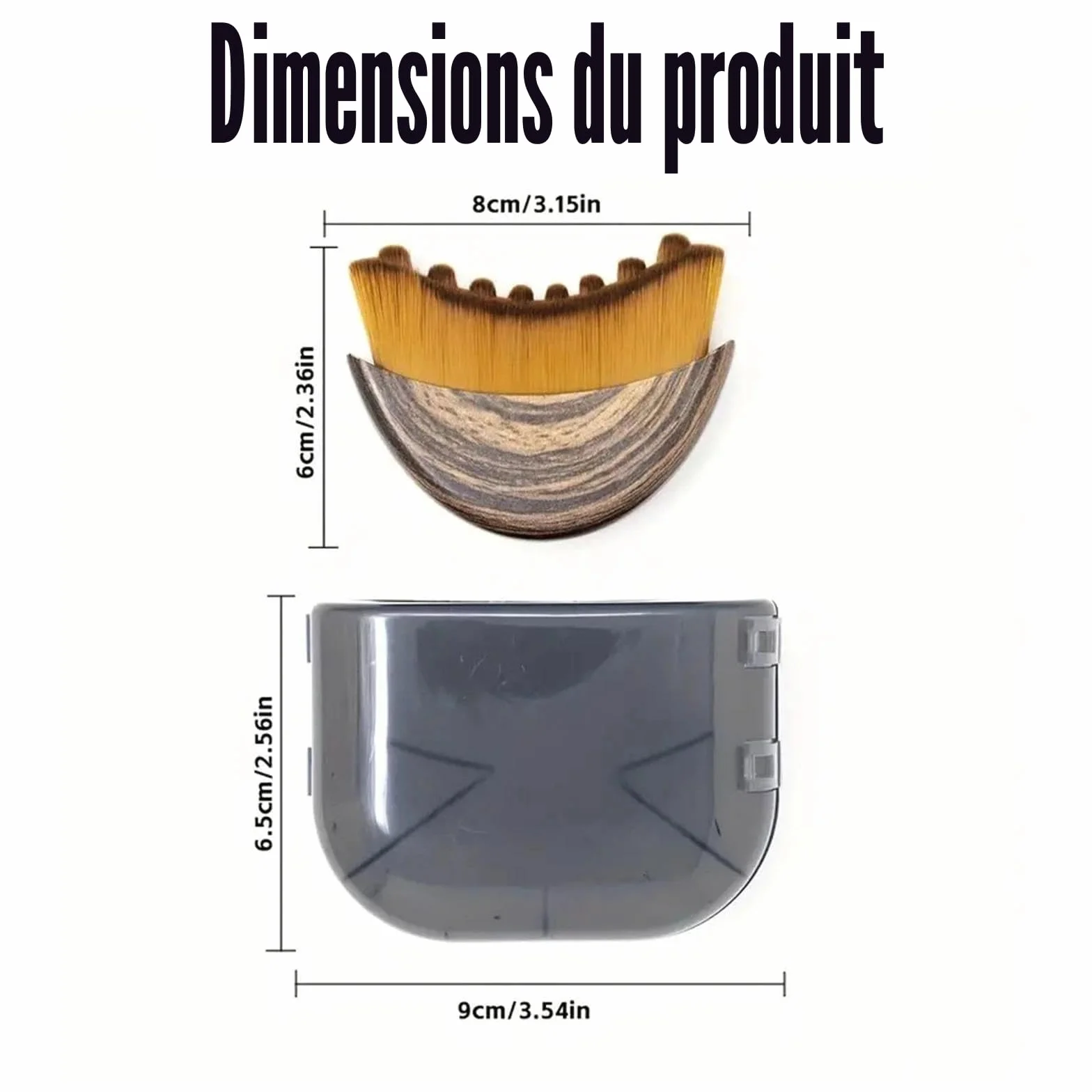Brosse lymphatique portable Masseur drainage visage corps contour mâchoire soulagement fatigue brossage sec étui transport
