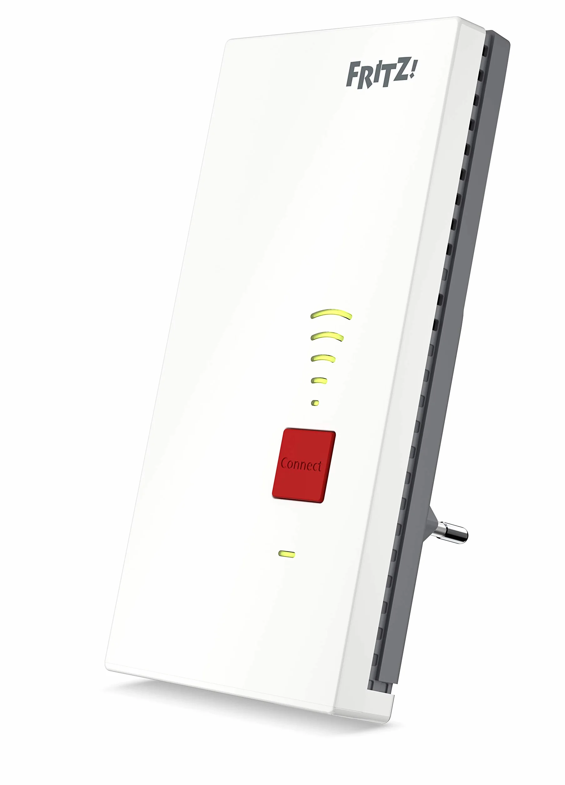 FRITZ!Repeater 2400 | Wi-Fi 5 + 4 bibande avec jusqu'à 1733 Mbit/s (5 GHz) + 600 Mbit/s (2,4 GHz) | 1 LAN Gigabit | Version internationale