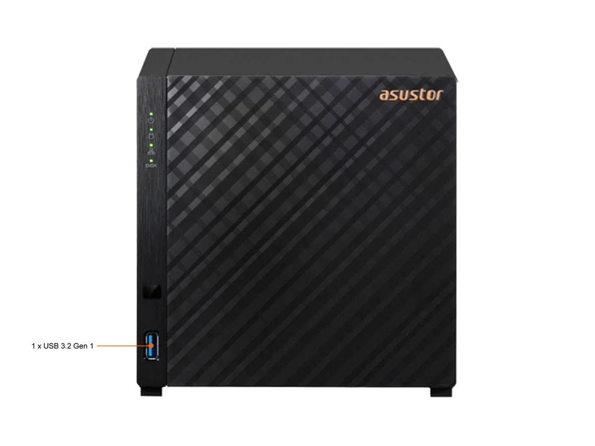 asustor AS1104T NAS Compact Ethernet LAN Noir RTD1296