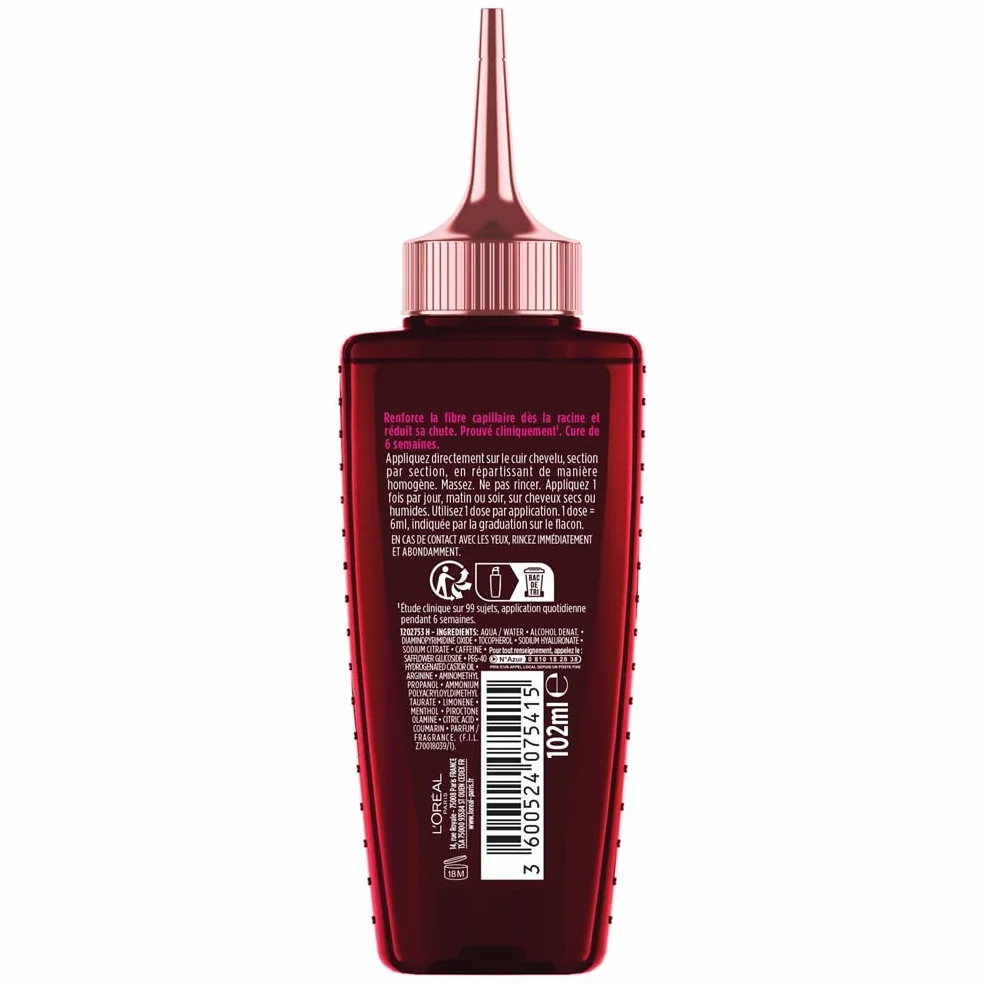 L'Oréal Paris Elsève Sérum Anti-Chute Full Resist Aminexil Caféine Arginine Lot de 3