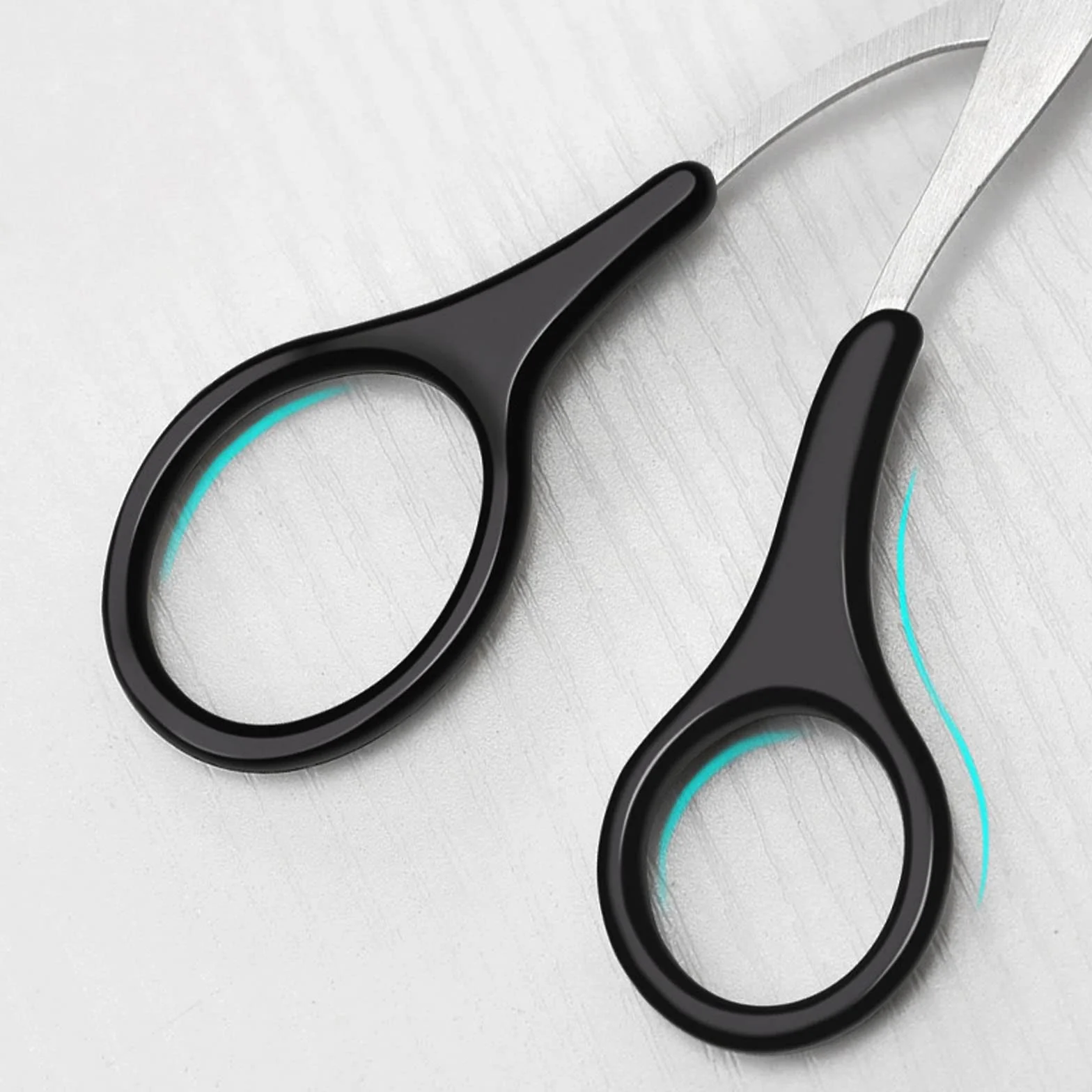 Ciseaux à Sourcils Homme avec Peigne, Taille Soins Noir