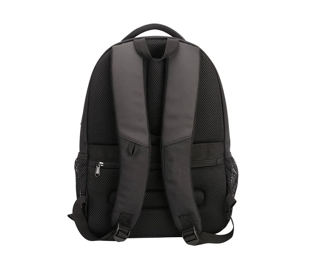 David Jones - Sac à dos Ordinateur Portable Cabine Avion - Format A4 - Double Compartiment - Couleur Noir - Pratique Ville Voyage Scolaire Travail