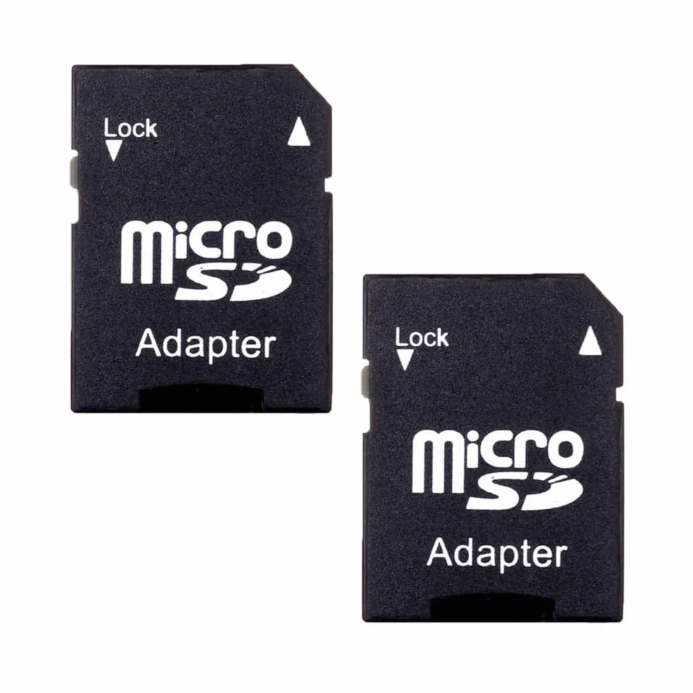 Adaptateur Ultra Micro SD 2 PCS pour Carte SD Micro SD Tablette Mobile Noir
