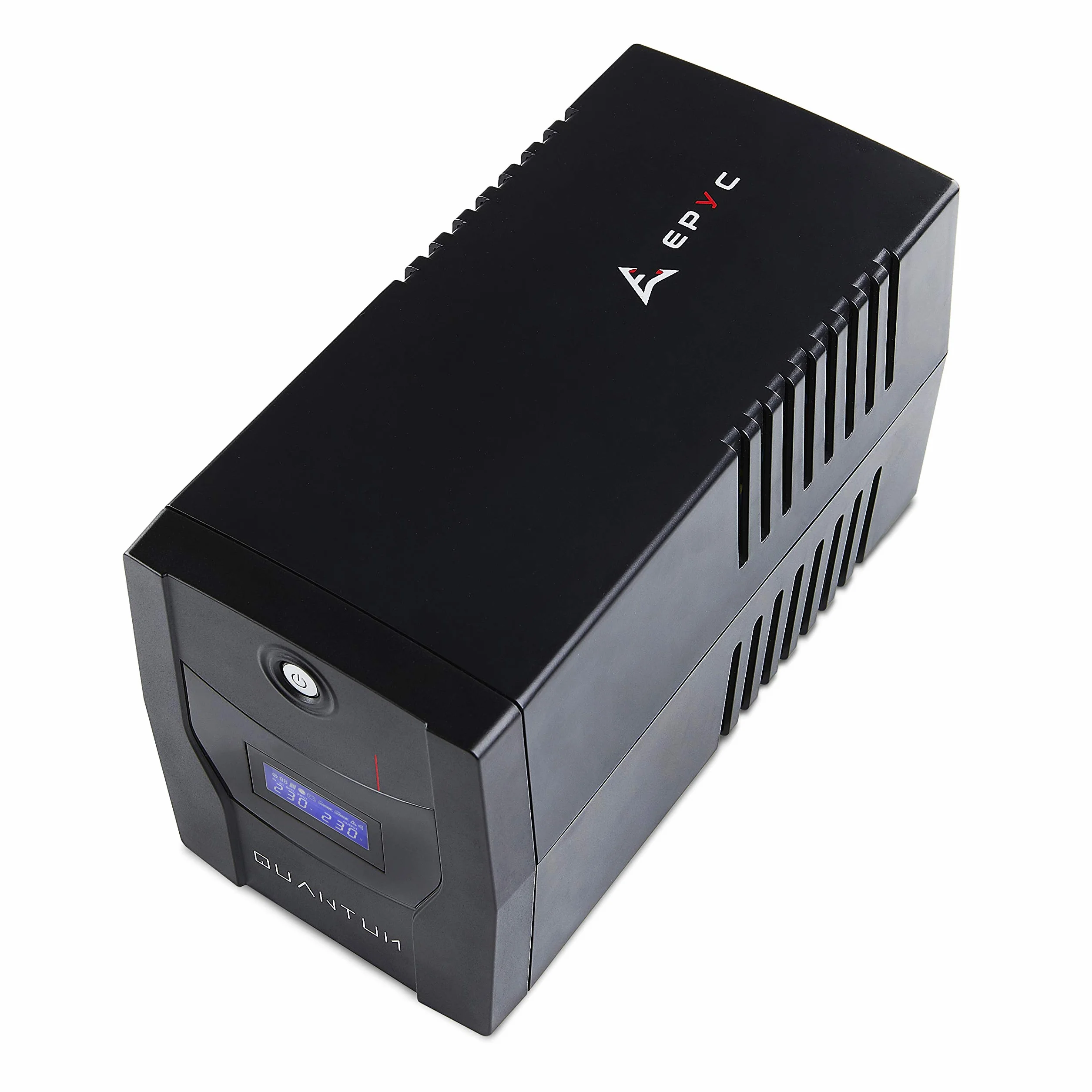 EPYC Quantum Onduleur UPS 2200VA 1320Watt Line Interactive 5 Prises Schuko IEC Écran LCD