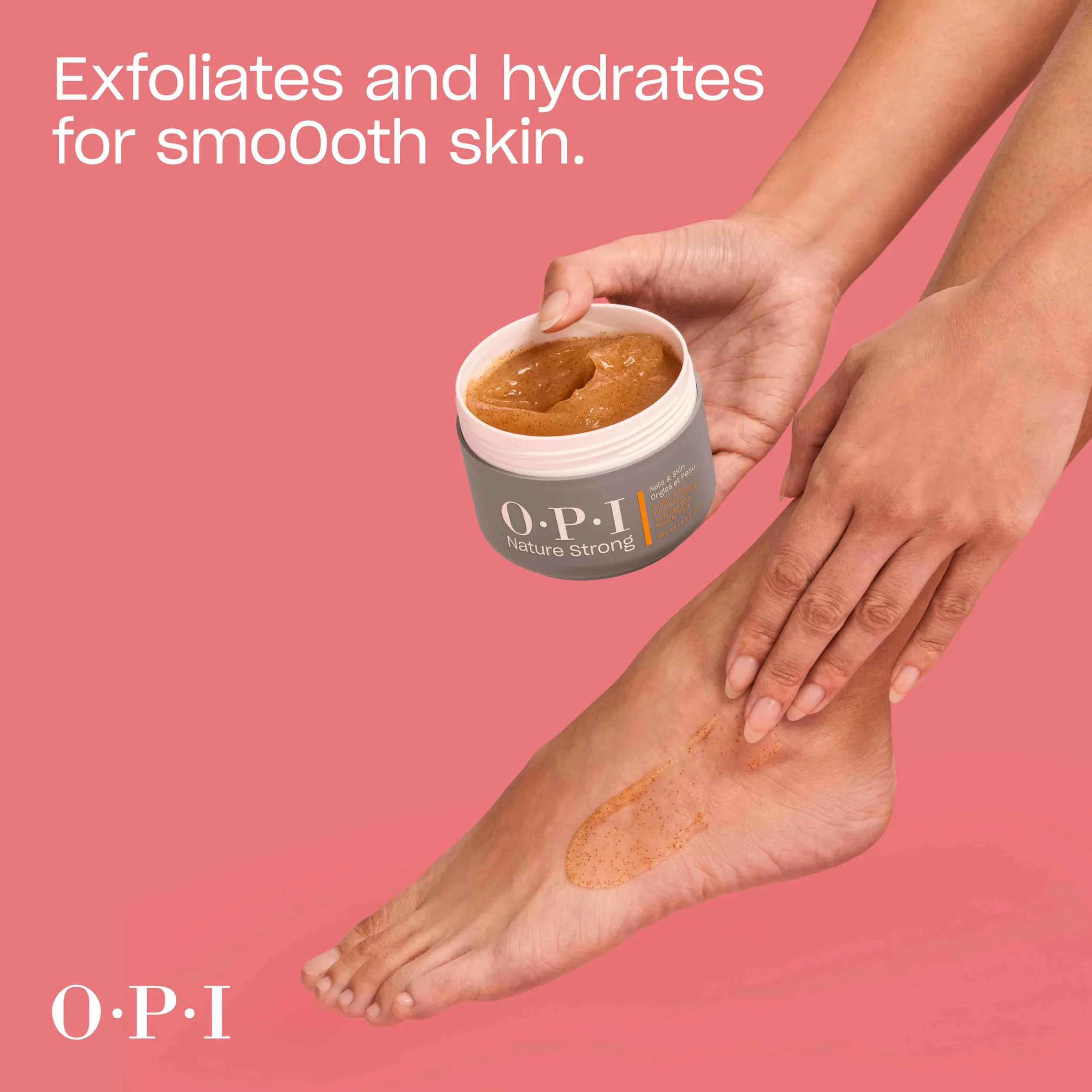 OPI Nature Strong Gommage Mains & Pieds Exfoliant au Sel Marin 250 ml