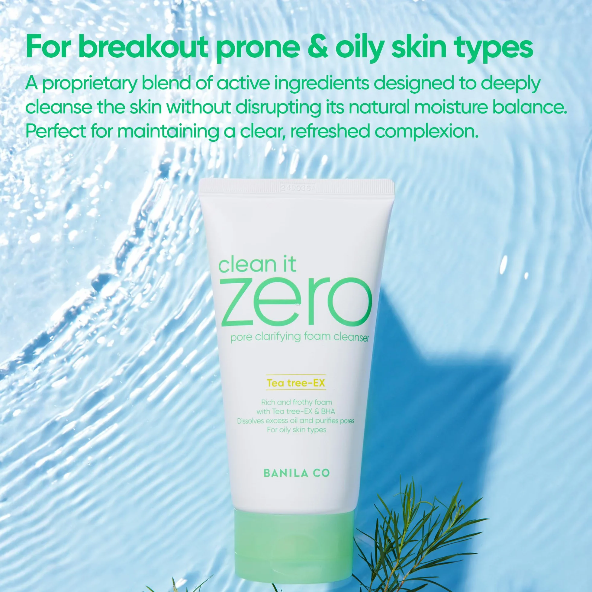 BANILA CO Clean it Zero Pore Clarifying Mousse nettoyante 150 ml acide Tri-Peel argile naturelle