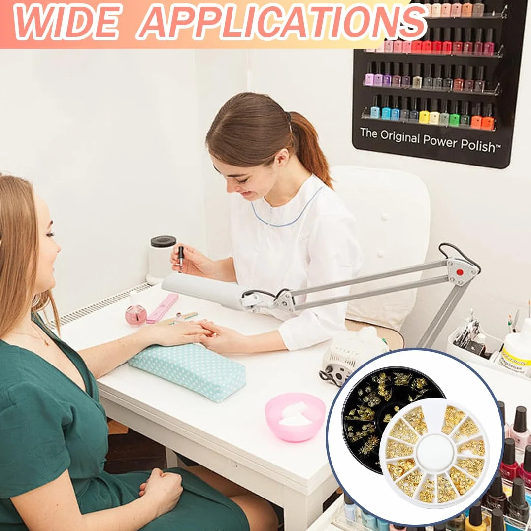 Bijoux Ongles Nail Art, Decoration Ongle (Gold*2)