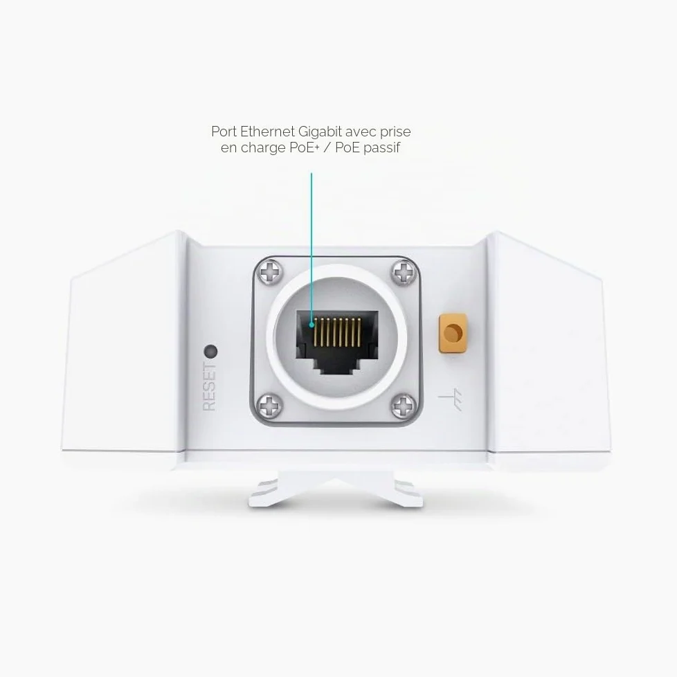 TP-Link Omada EAP650-Outdoor V1 - Radio access point - Wi-Fi 6 - 2.4 GHz, 5 GHz - cloud-managed - wall / pole mountable