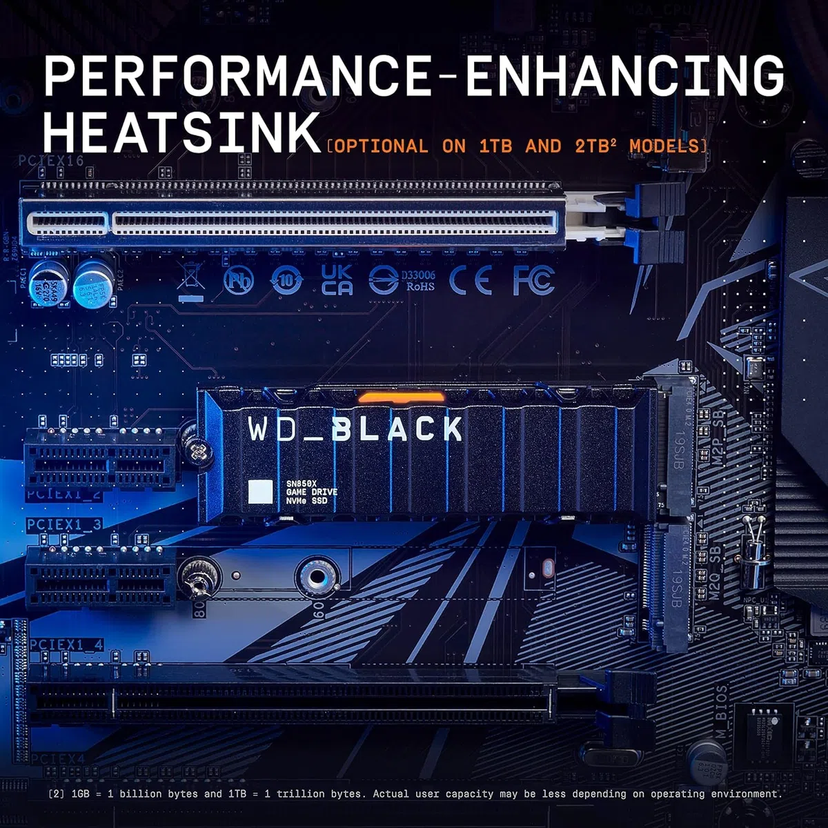 WD_Black SN850X 4To SSD Interne WDS400T2XHE NVMe M.2 2280 - PCIe 4.0 x4 NVMe (Reconditionné)