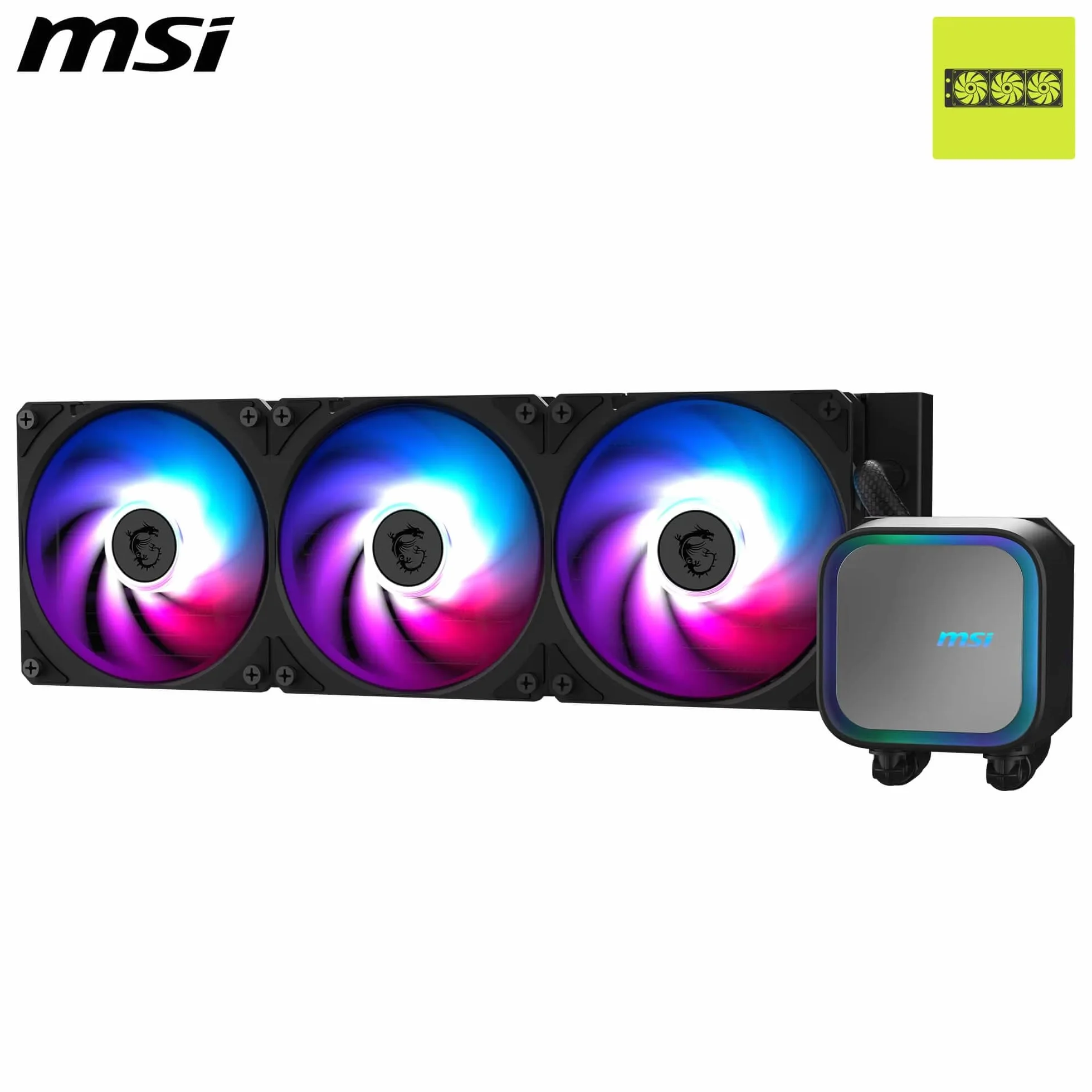 MSI MAG CORELIQUID A13 360 Watercooling AIO ARGB CycloBlade 7 Split-Flow Radiateur