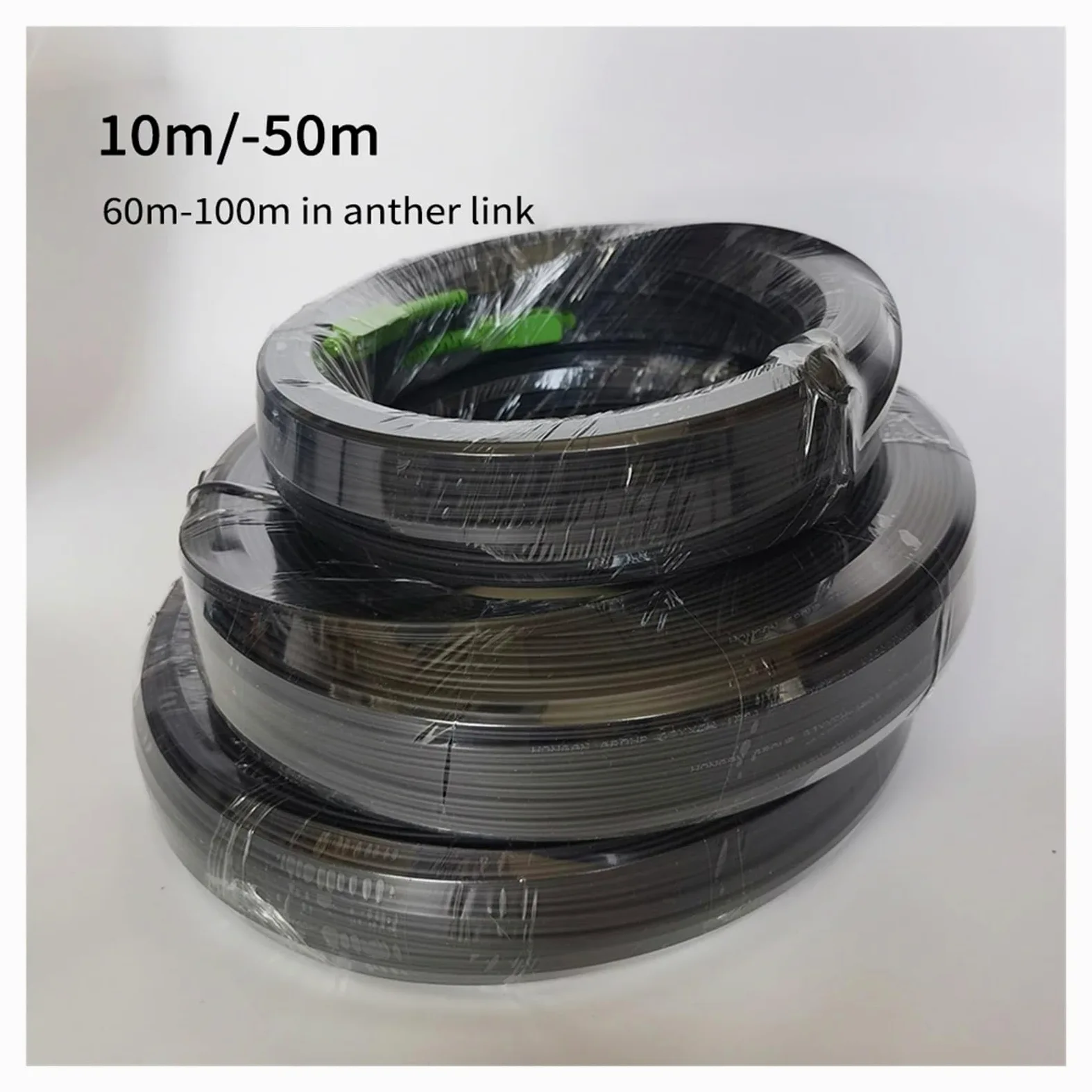 Cordon de raccordement à fibre optique monomode SC/APC vers SC/APC – Câble de dérivation intérieur de 10 M à 60 M, 1 pièce(50M)