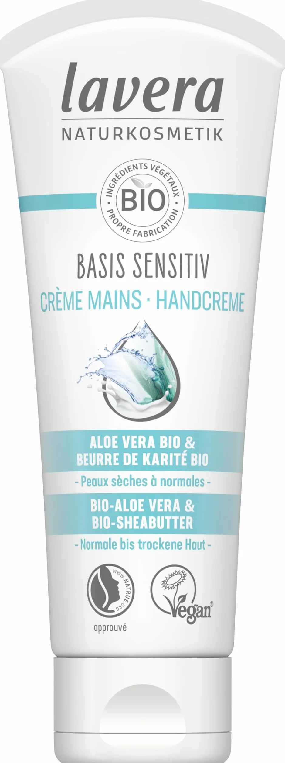 Lavera Naturkosmetik Crème Mains Réparatrice ALOE VERA BIO Beurre de Karité BIO 75ml