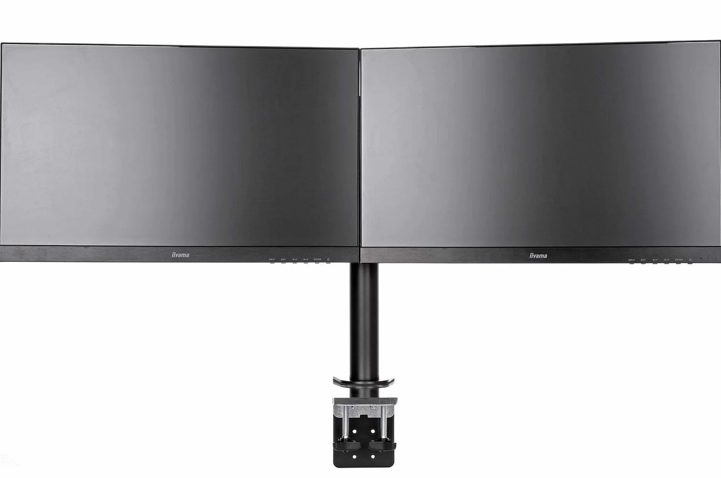 iiyama DS1002C-B1 Support de bureau double moniteurs Noir