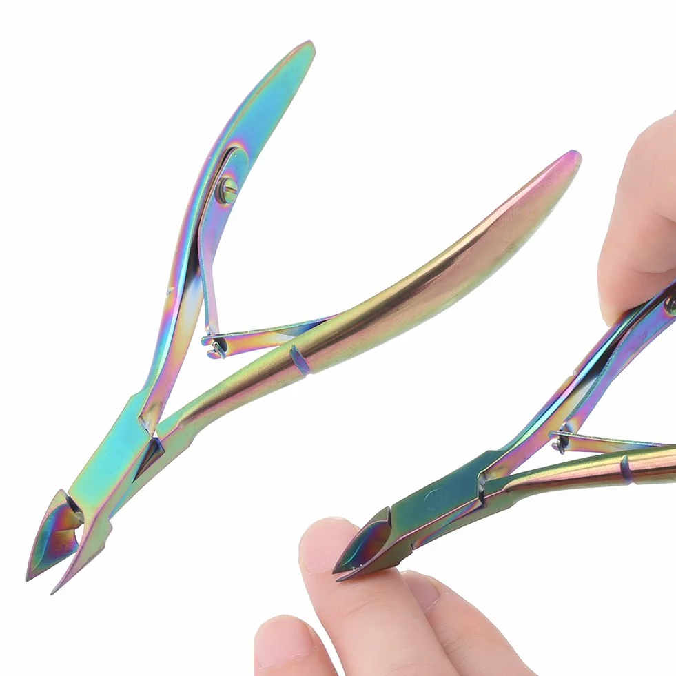 Pince à cuticules en acier inoxydable tondeuse outil de pédicure pour ongles et ongles de pied