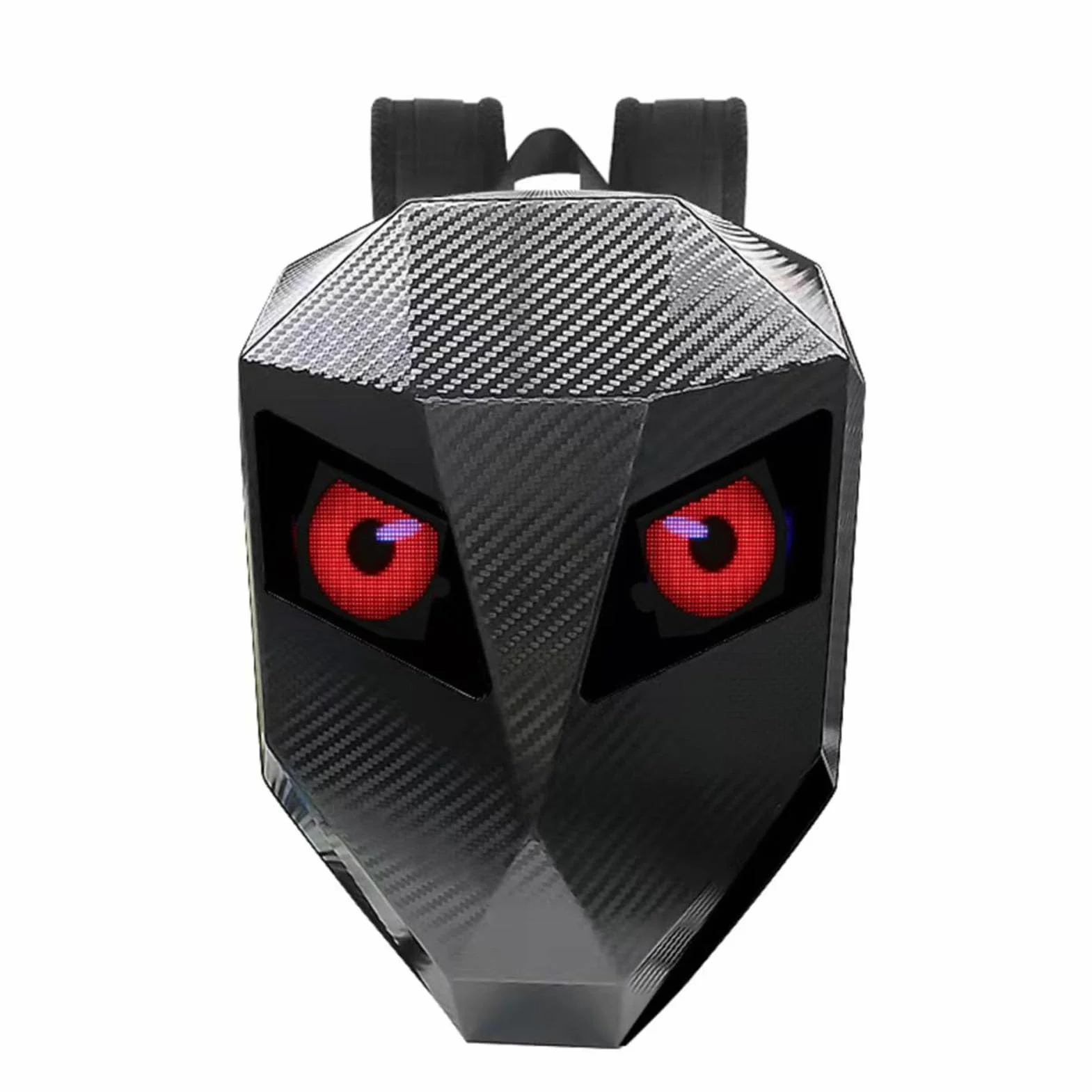 Jectse Sac à Dos LED, Sac à Dos Numérique Programmable de Grande capacité, Matériau étanche 3D, Personnalisation, pour Voyage, Moto, avec Port USB et Contrôle par Application