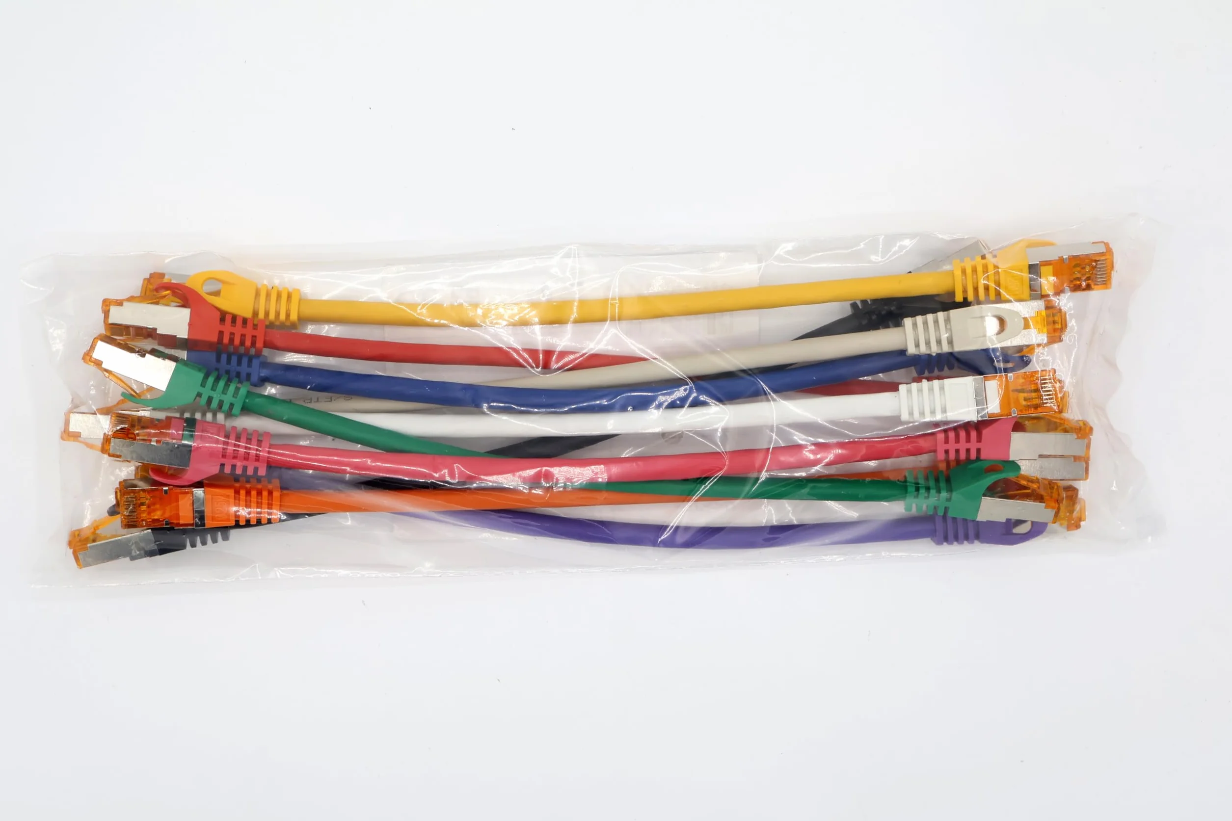 Câble Réseau Ethernet Cat7 SFTP 10 GB/s RJ45 0,25m 10 Couleurs
