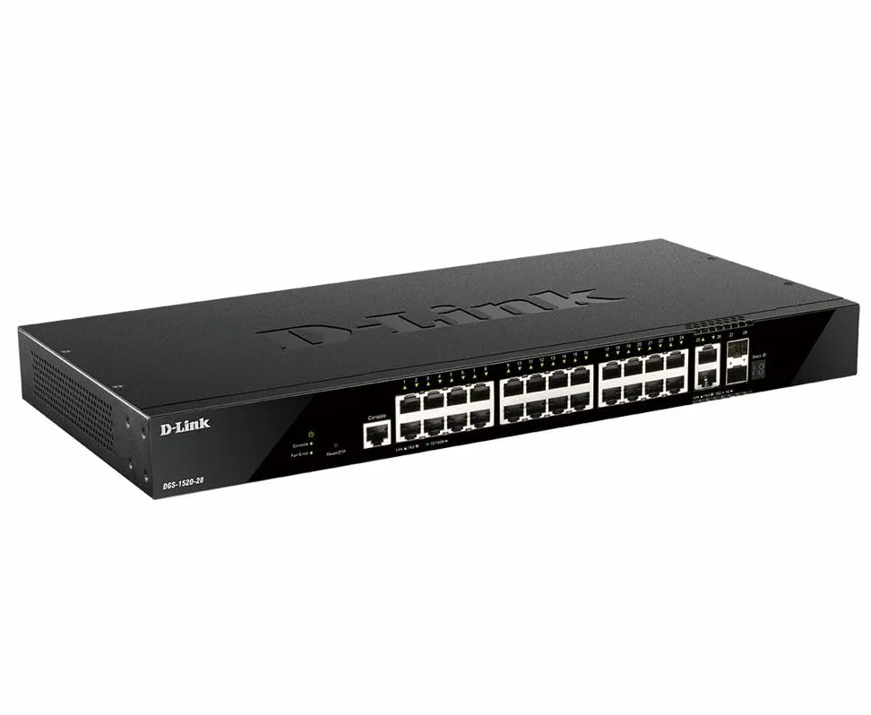 D-Link Commutateur DGS-1520-28/E 24 x GbE 2 x 10 GbE 2 x SFP+
