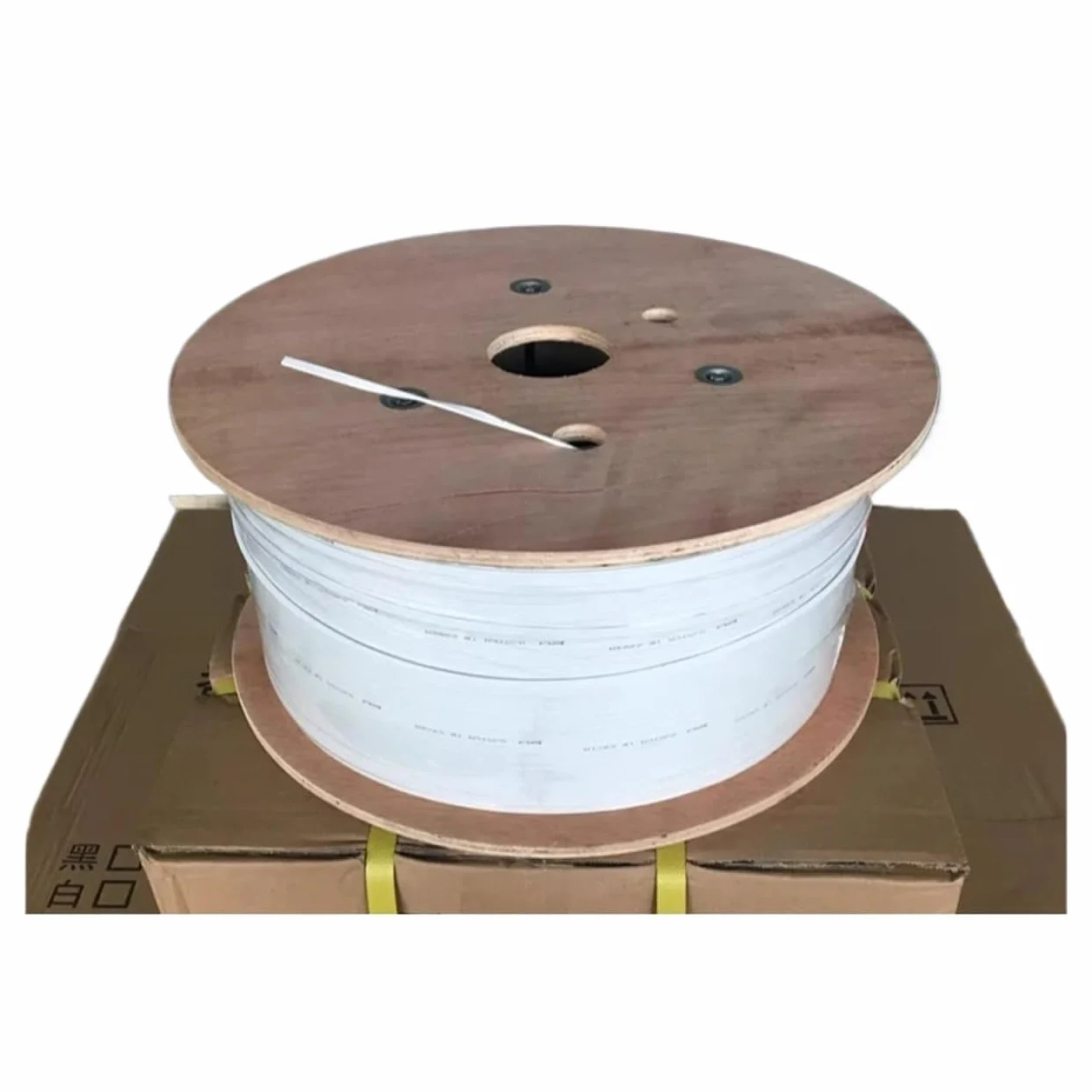 CHAOMIN Câble de raccordement intérieur à fibre optique monomode - 50 m, 1/2/4 noyaux, 2 noyaux en acier, sans connecteur(White,2 Cores)