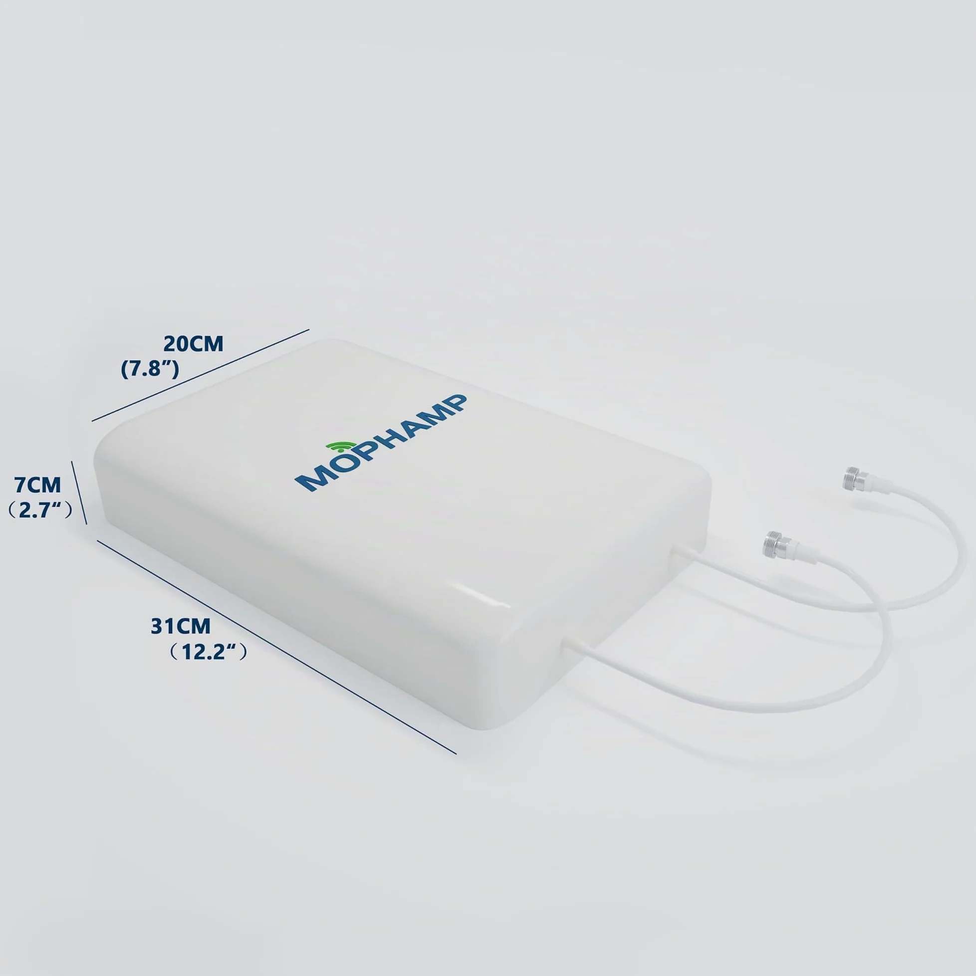 Double Polarisation Antenne MIMO 4G 5G LTE 698-3800 MHz avec Double câble coaxial à Faible Perte de 10 m Compatible avec Les routeurs/modems/hotspots avec Ports externes SMA/TS9