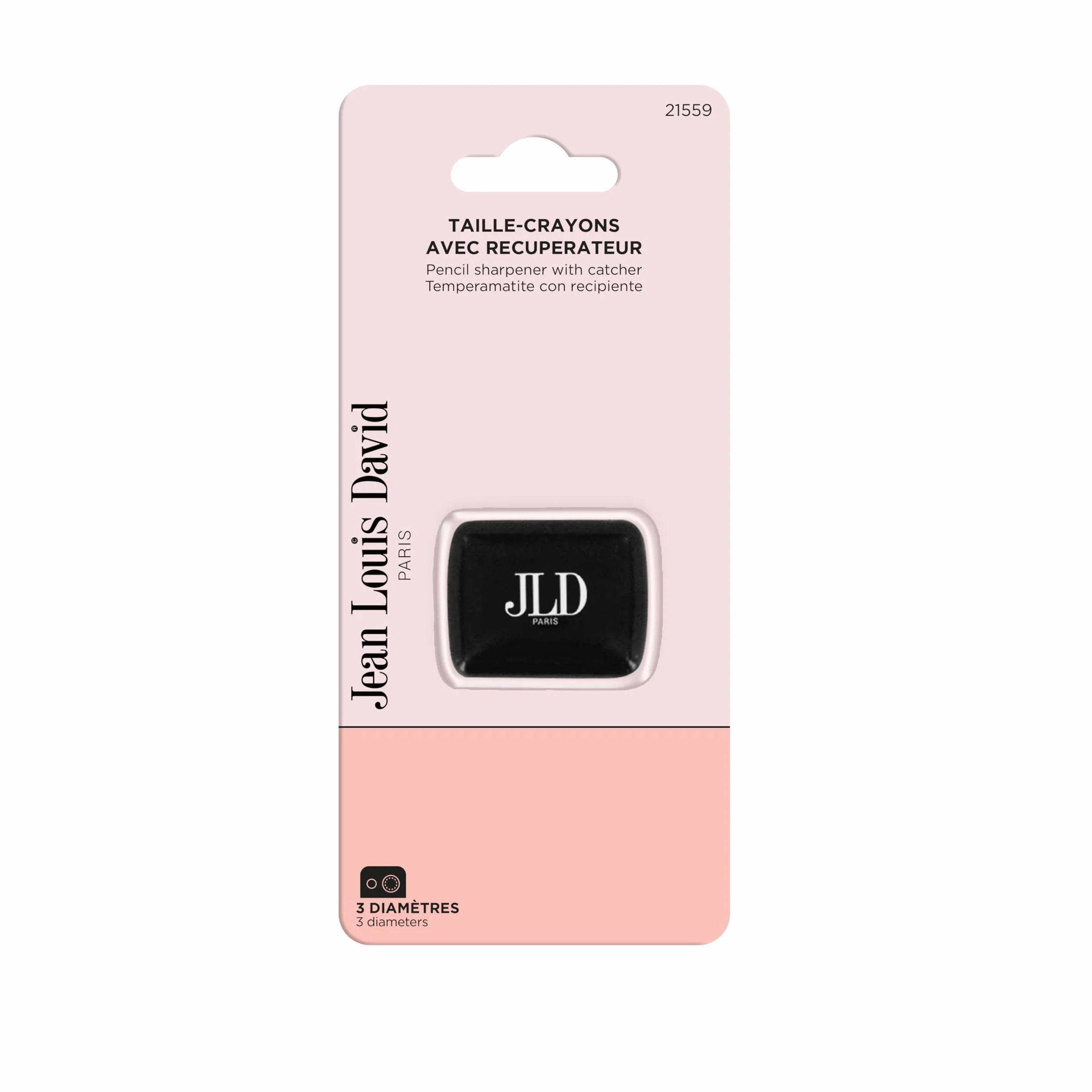 JEAN LOUIS DAVID Taille Crayons Maquillage 3 Diamètres Avec Récupérateur